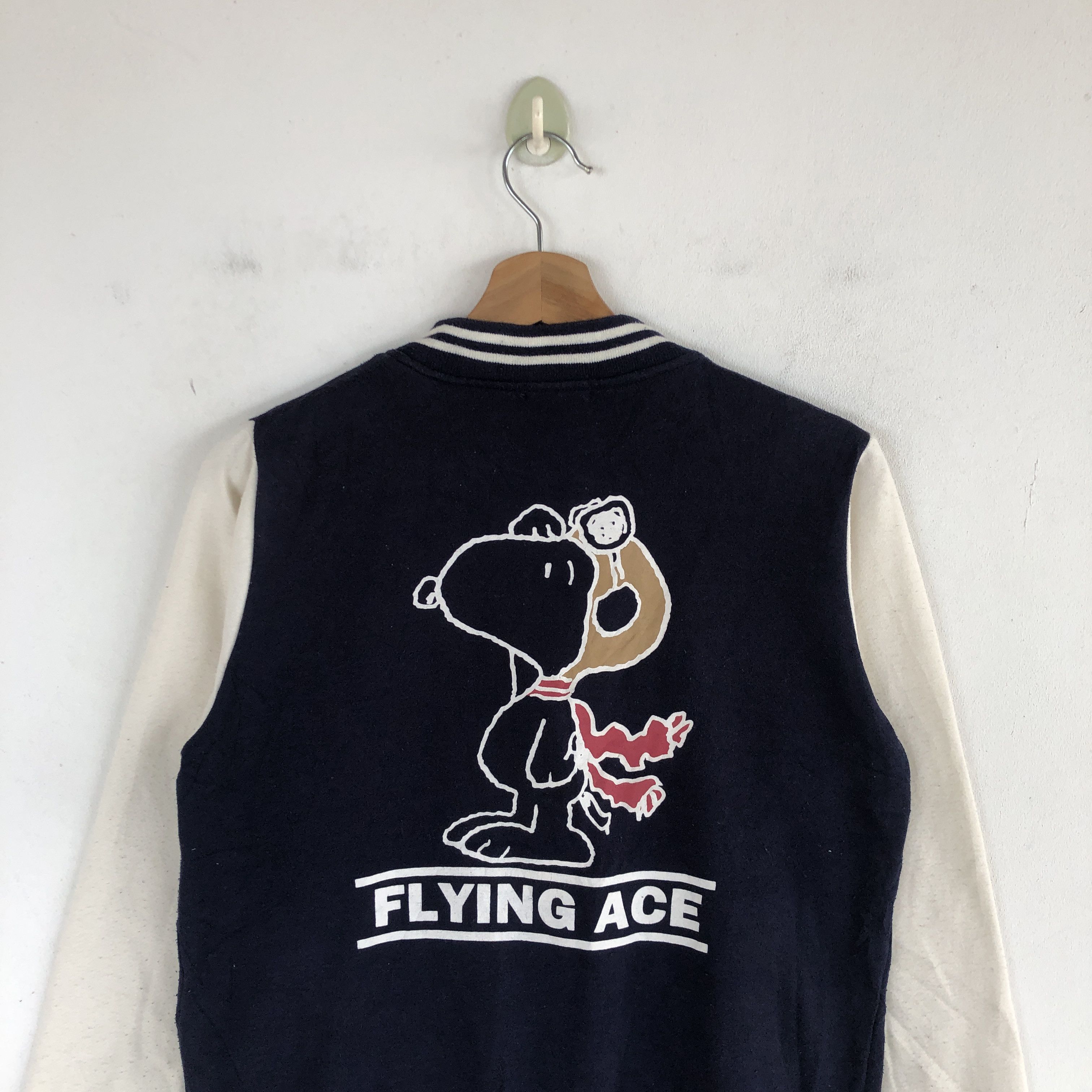 Japanese Brand Vintage Y2K Peanut Flying Ace Varsity Sweater Sweatshirt Size S / US 4 / IT 40 - 4 Thumbnail