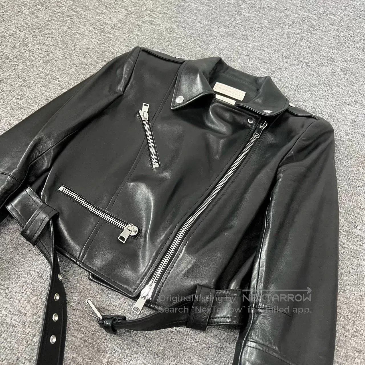 Alexander McQueen Alexander McQueen Short Biker Leather Jacket 38. Size S / US 4 / IT 40 - 3 Thumbnail