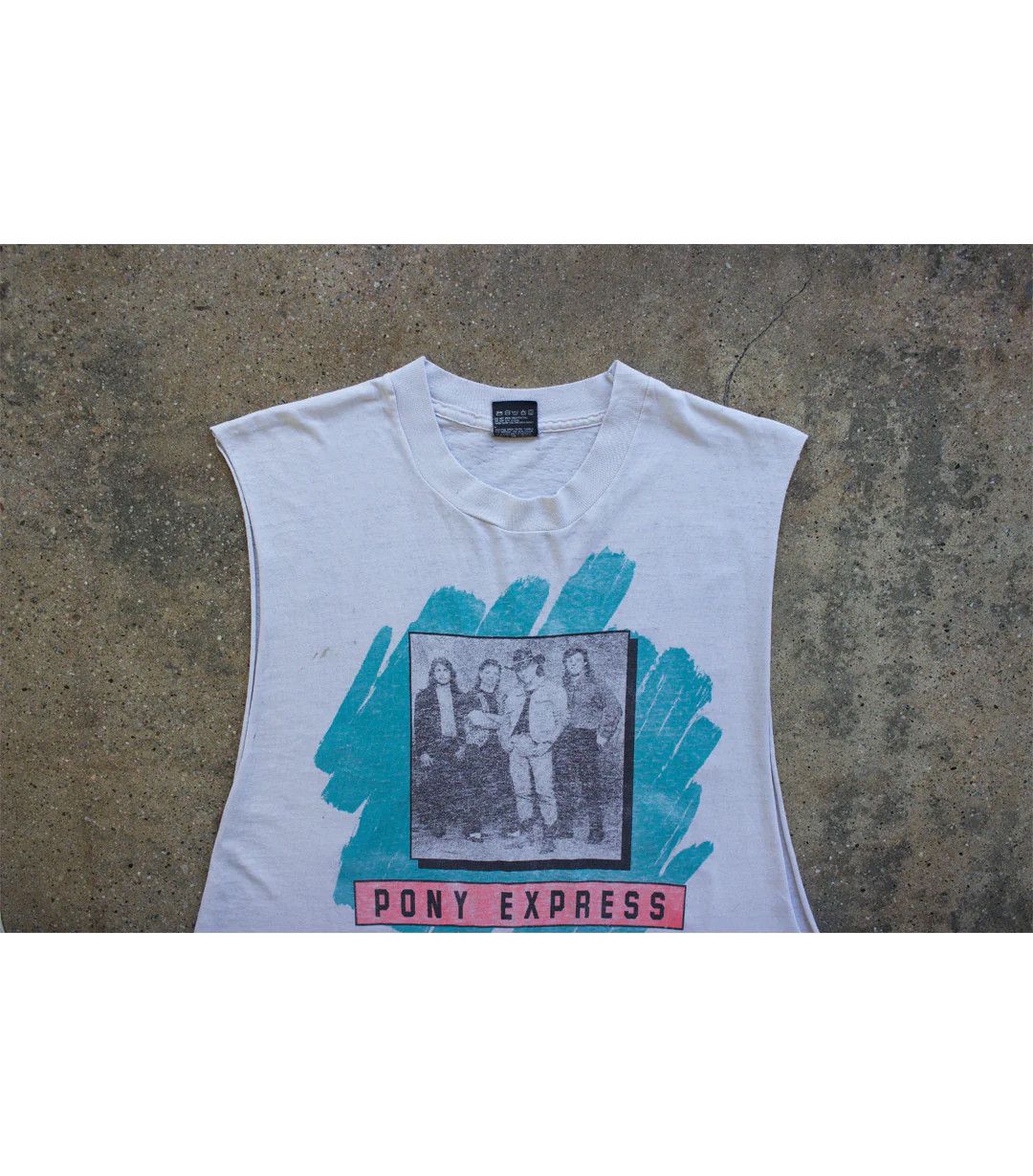Vintage 80's Vintage Pony Express Sleeveless T-Shirt Size US XL / EU 56 / 4 - 3 Thumbnail