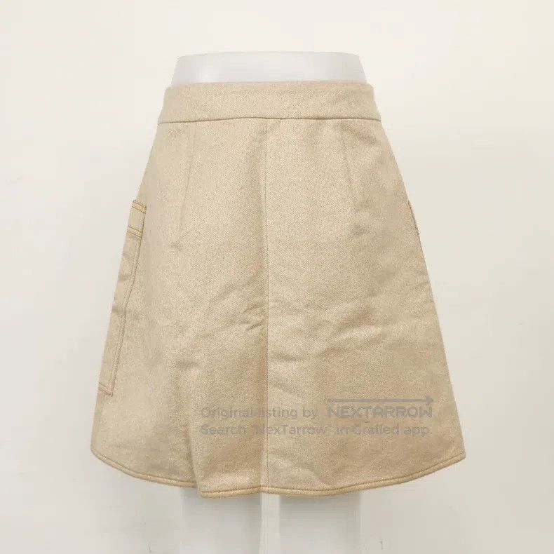 Acne Studios Acne Studios 100% Cotton Topstitch Decorated Midi Skirt Size 35" - 2 Thumbnail