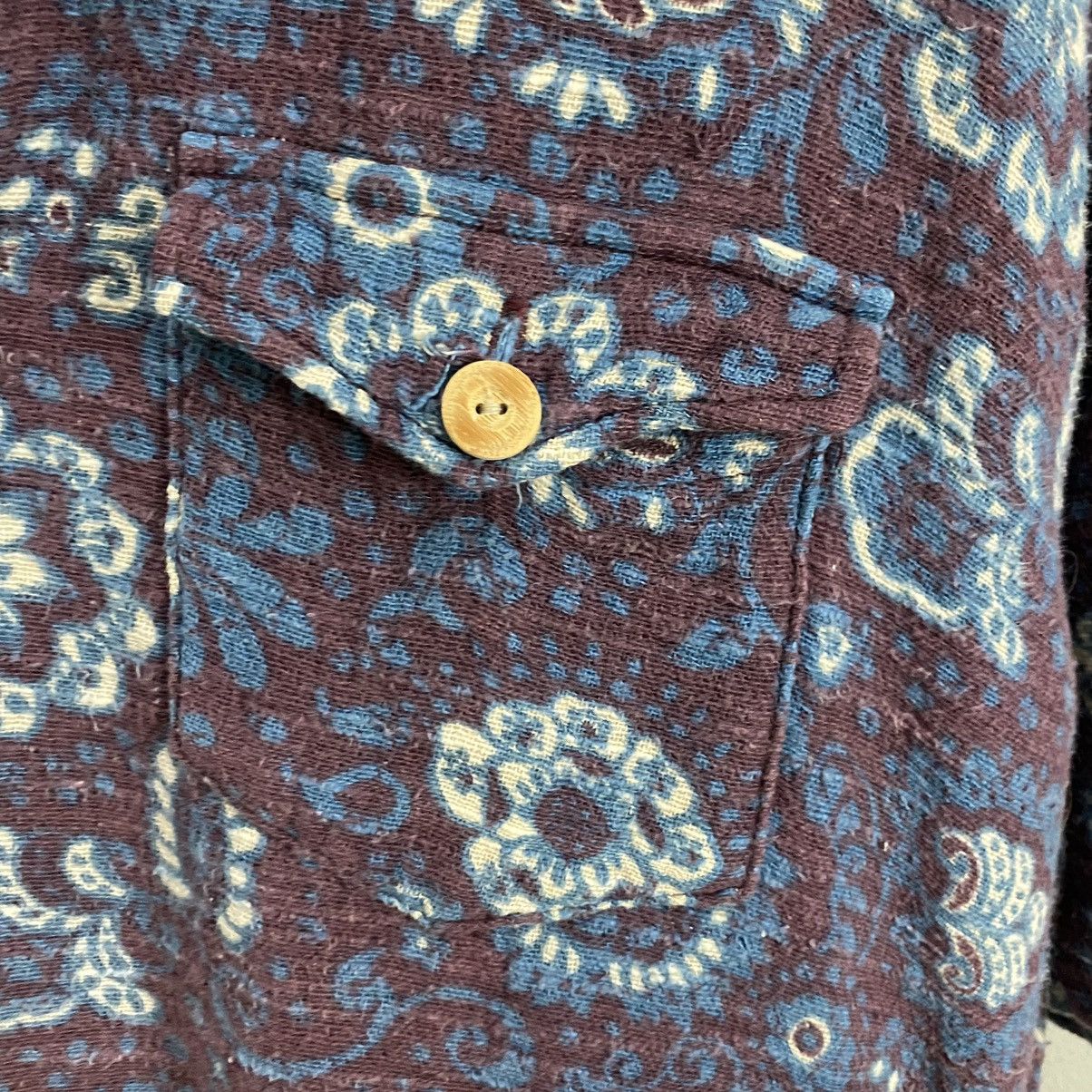 Japanese Brand Gowest Hawaiian shirt overprint single pocket Size US L / EU 52-54 / 3 - 9 Thumbnail