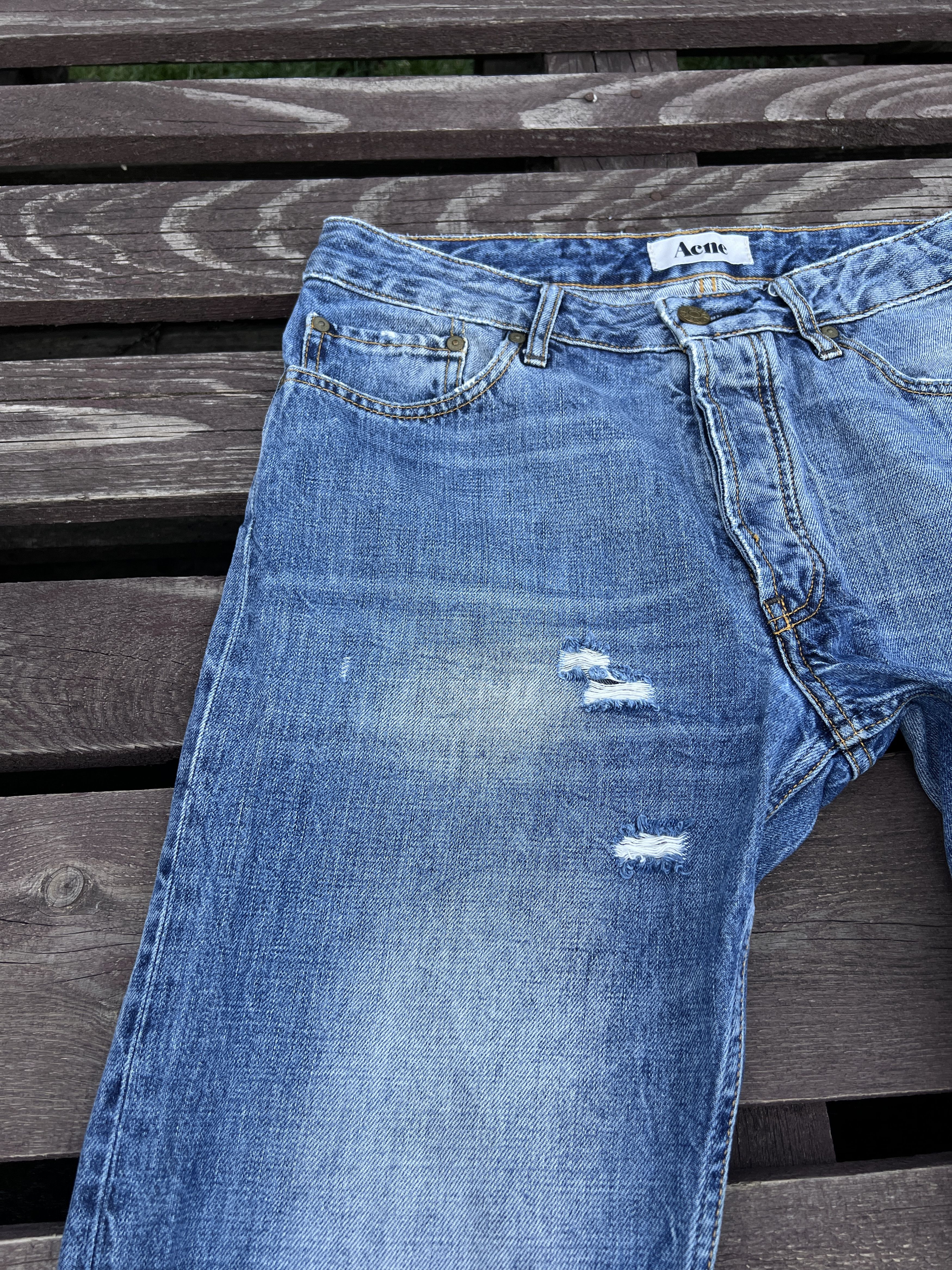 Acne Studios Acne Studios Vintage Generic Girl Distressed Denim Jeans Size 29" - 19 Thumbnail