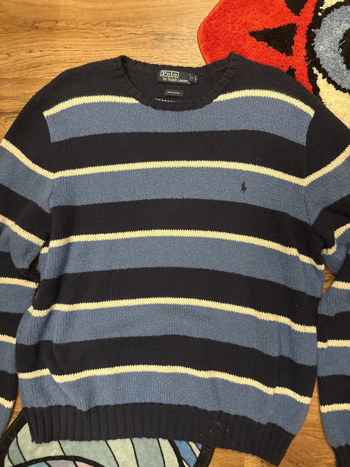 Polo Ralph Lauren × Vintage Polo by Ralph Lauren Knit Sweater Size US L / EU 52-54 / 3 - 1 Thumbnail