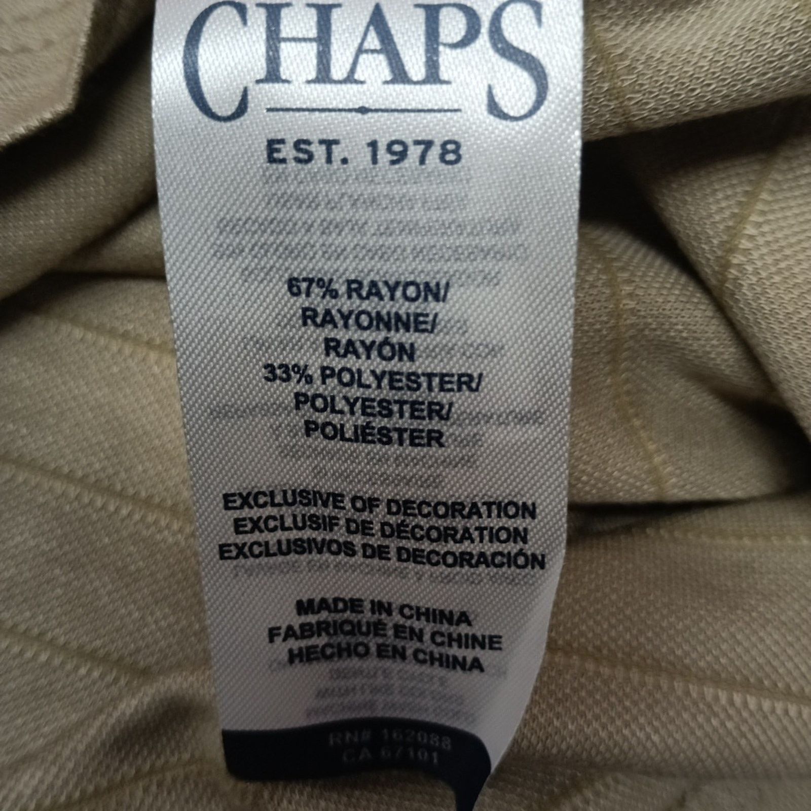 Chaps Chaps Milton Polo Shirt Men's M Desert Khaki Seacoast Wash Size US M / EU 48-50 / 2 - 6 Thumbnail