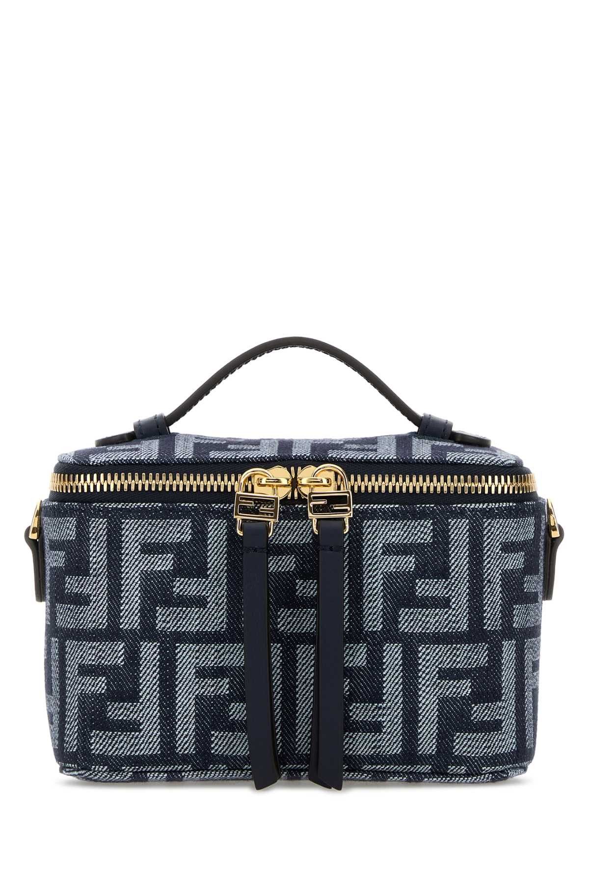Fendi Embroidered Denim Fendi Vanity Handbag Size ONE SIZE - 1 Thumbnail