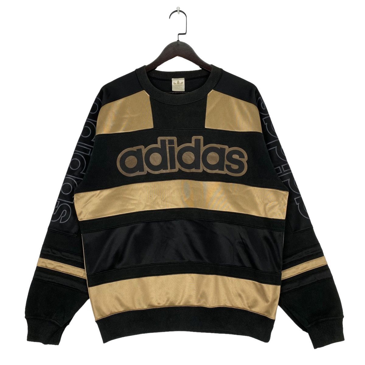 Adidas × RUN DMC × Vintage Vintage 90s Adidas Sweatshirt Crewneck Size US L / EU 52-54 / 3 - 2 Thumbnail