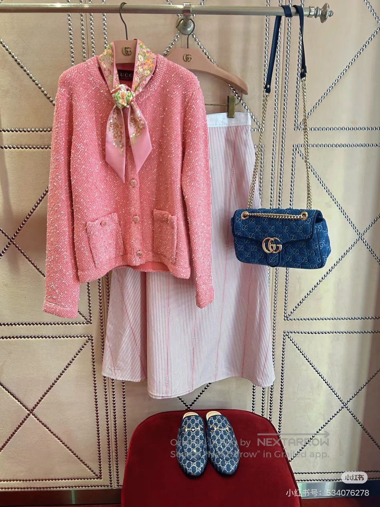 Gucci Gucci Pink Cardigan Coat. Size S / US 4 / IT 40 - 8 Thumbnail