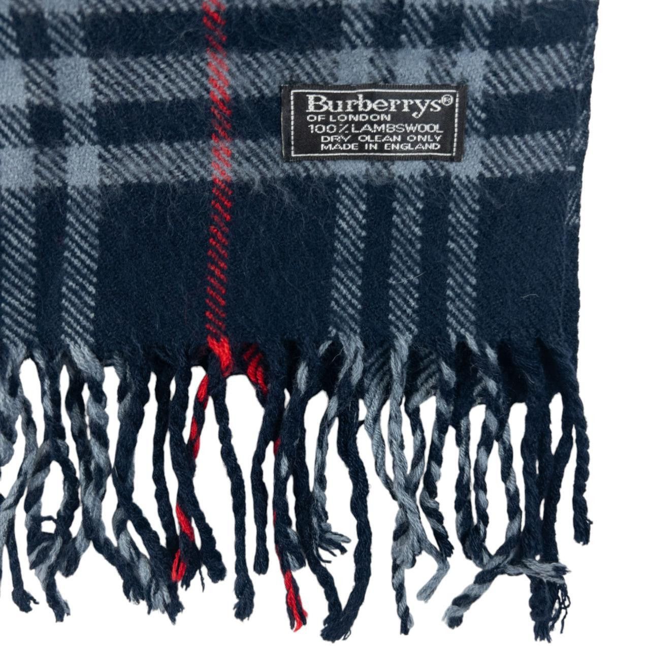 Burberry Vintage Burberry Nova Check Lambswool Tassel Scarf Size ONE SIZE - 2 Thumbnail