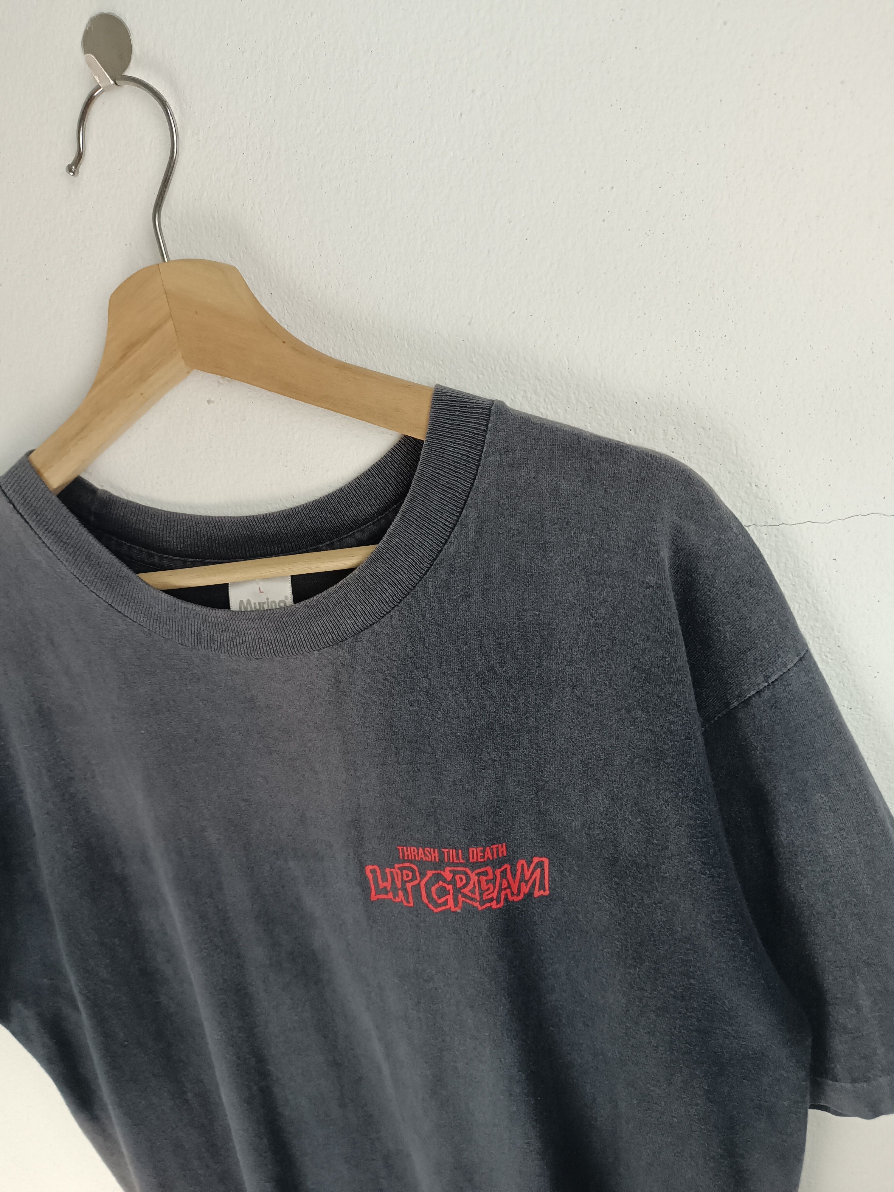 THRASHED FADED VINTAGE 90'S LIP CREAM JP THRASH HARCORE PUNK