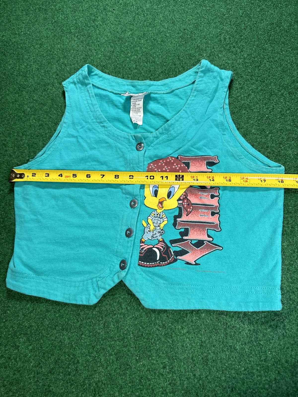 Vintage × Warner Bros Vintage 90s Tweety Bird Womens Hip Hop Crop Top Tank Size M / US 6-8 / IT 42-44 - 6 Thumbnail
