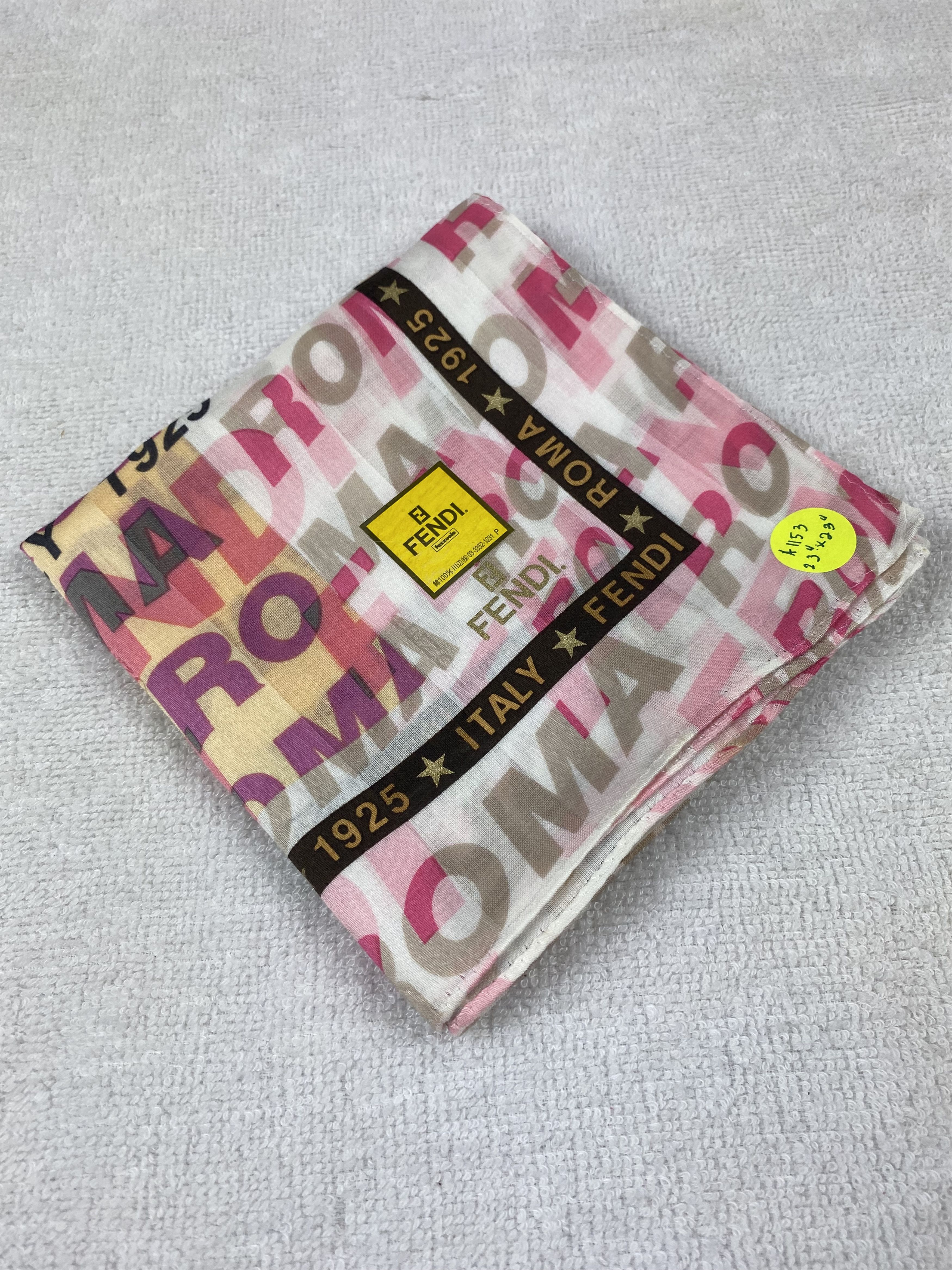 Vintage Vintage Fendi Handkerchief / Bandana / Neckerchief A1153 Size ONE SIZE - 6 Thumbnail