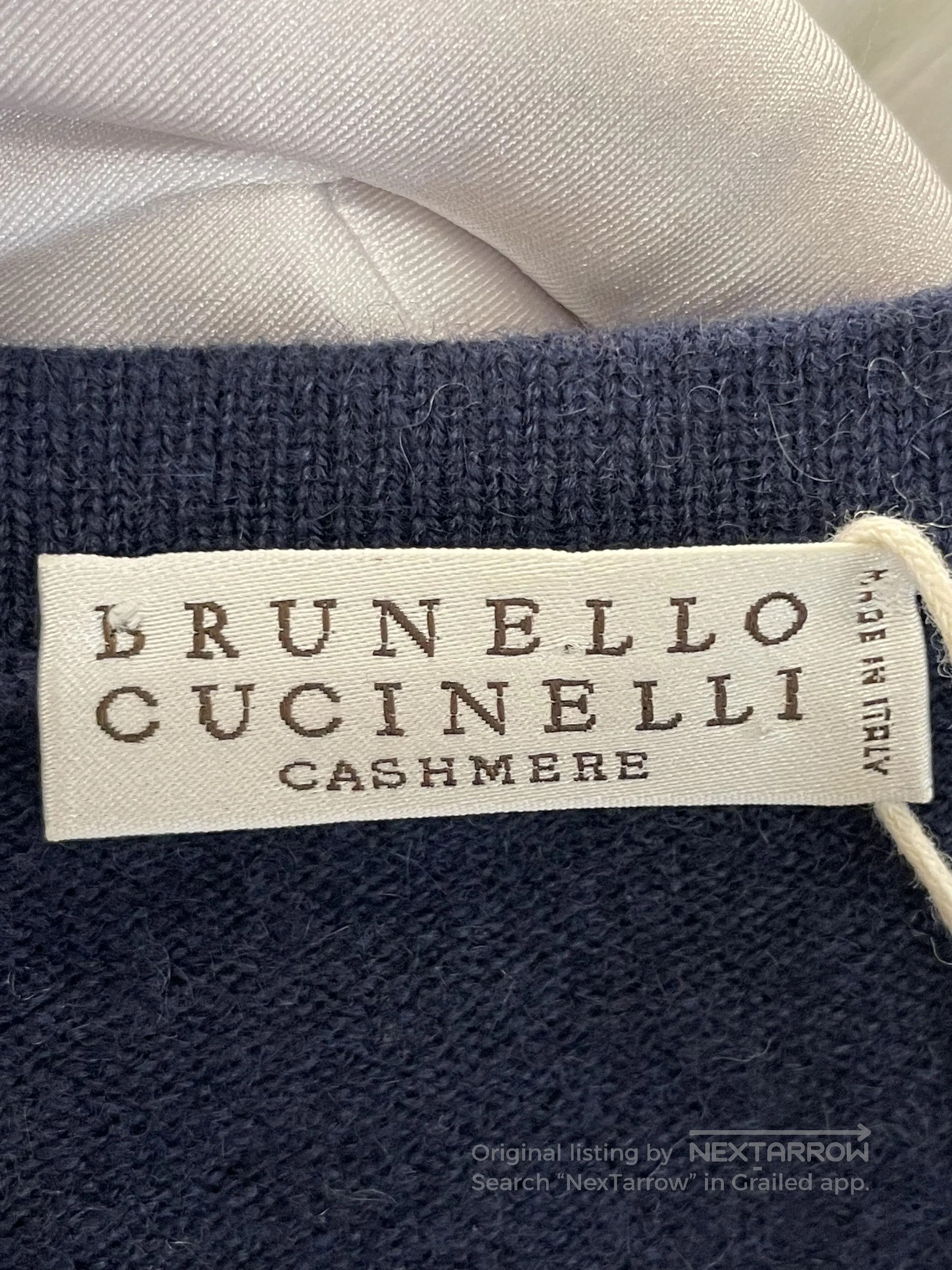 Brunello Cucinelli Black Cashmere Sweater M.