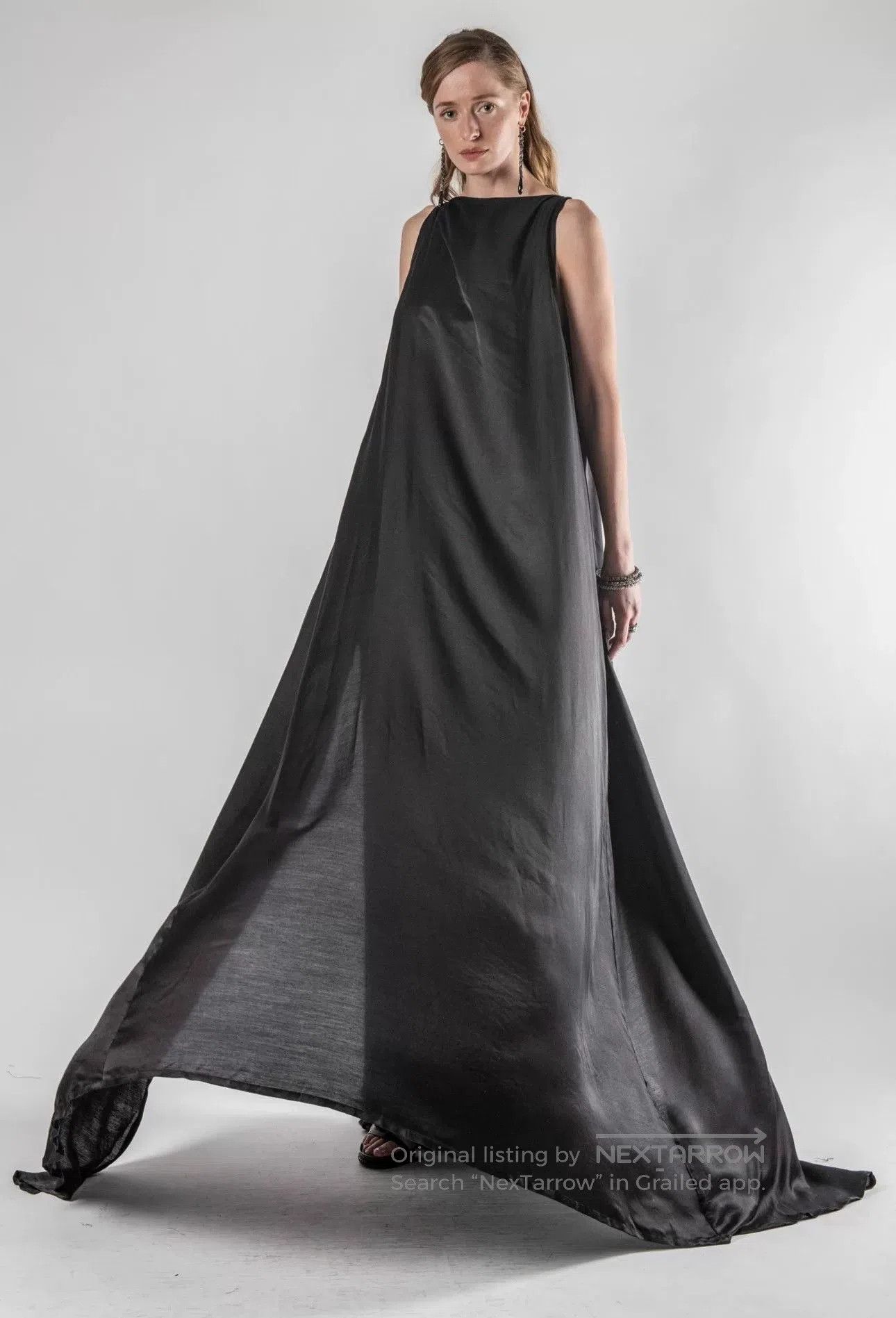 Ann Demeulemeester Ann Demeulemeester Purple Silk Long Dress. Size 33" - 8 Thumbnail