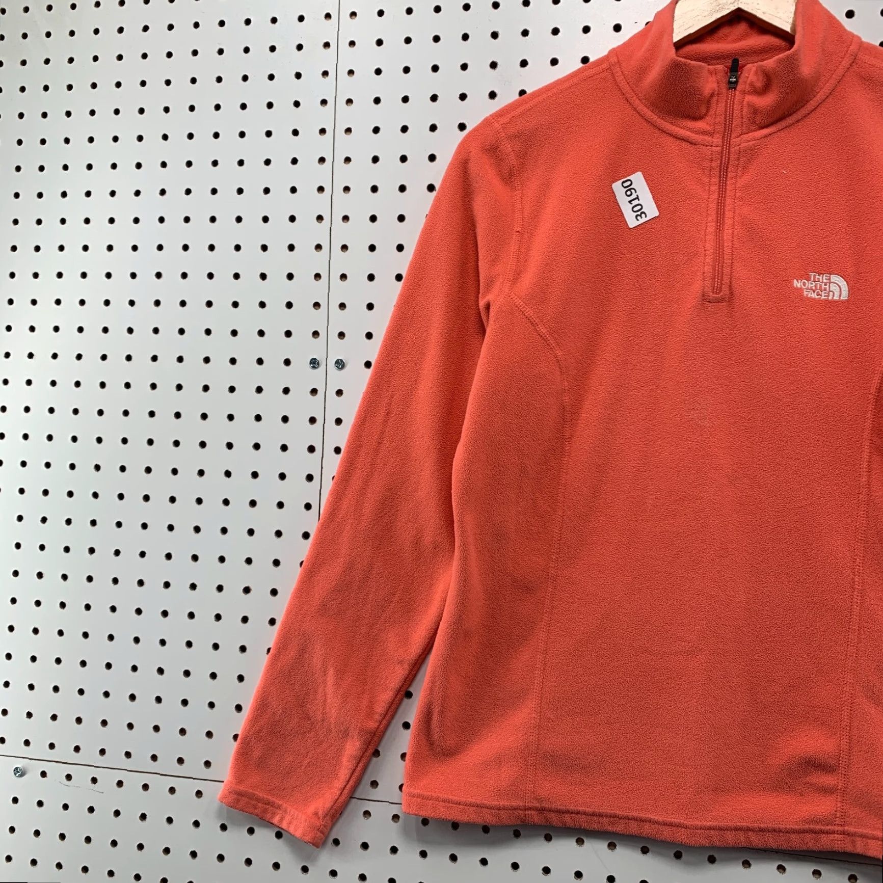 The North Face The North Face 1/4 Zip Fleece Pullover Womens Medium Sunrise Coral TKA 19.5x24 Size M / US 6-8 / IT 42-44 - 3 Thumbnail