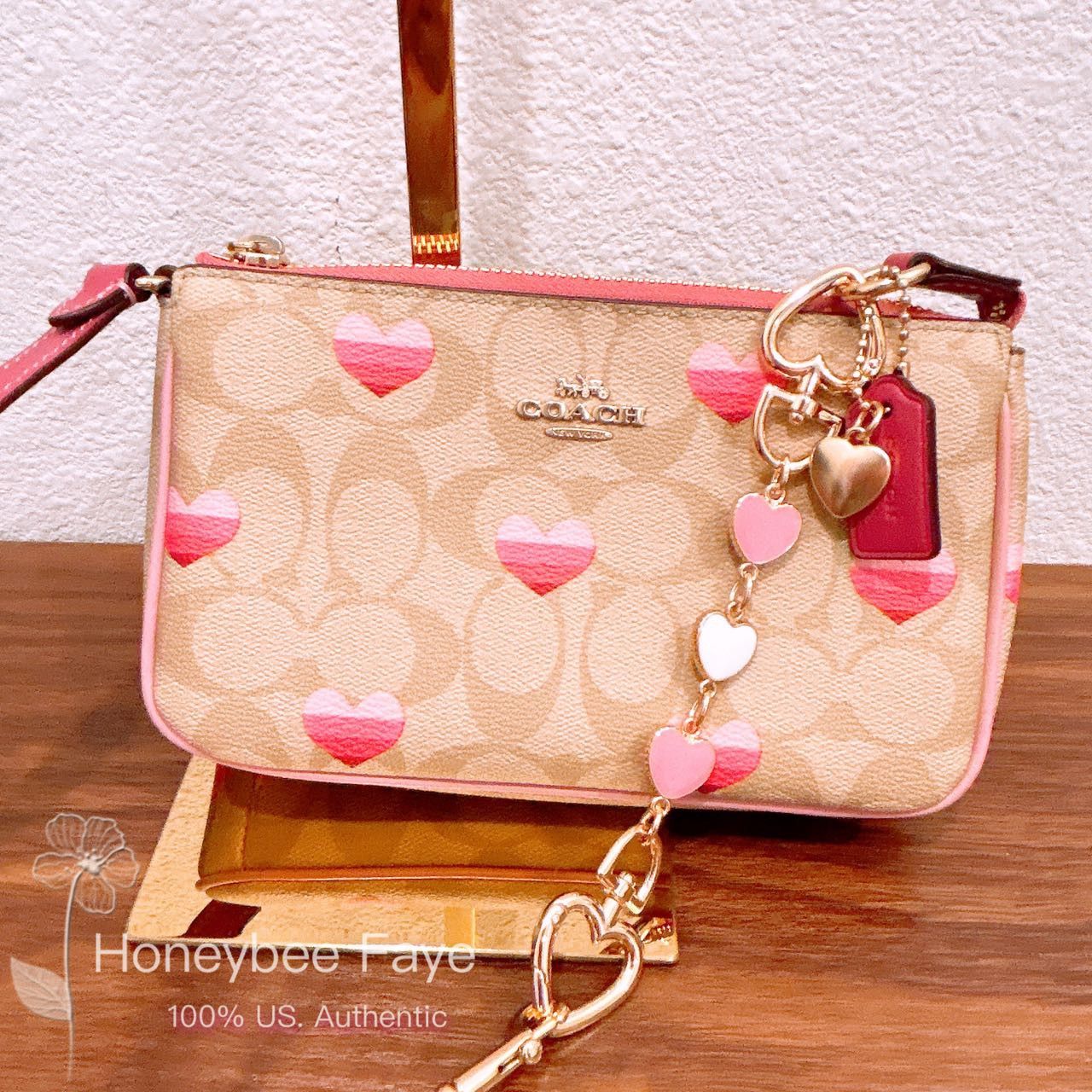 Coach CA796 Nolita 19 In Signature Canvas With Stripe Heart +chain Size ONE SIZE - 3 Thumbnail