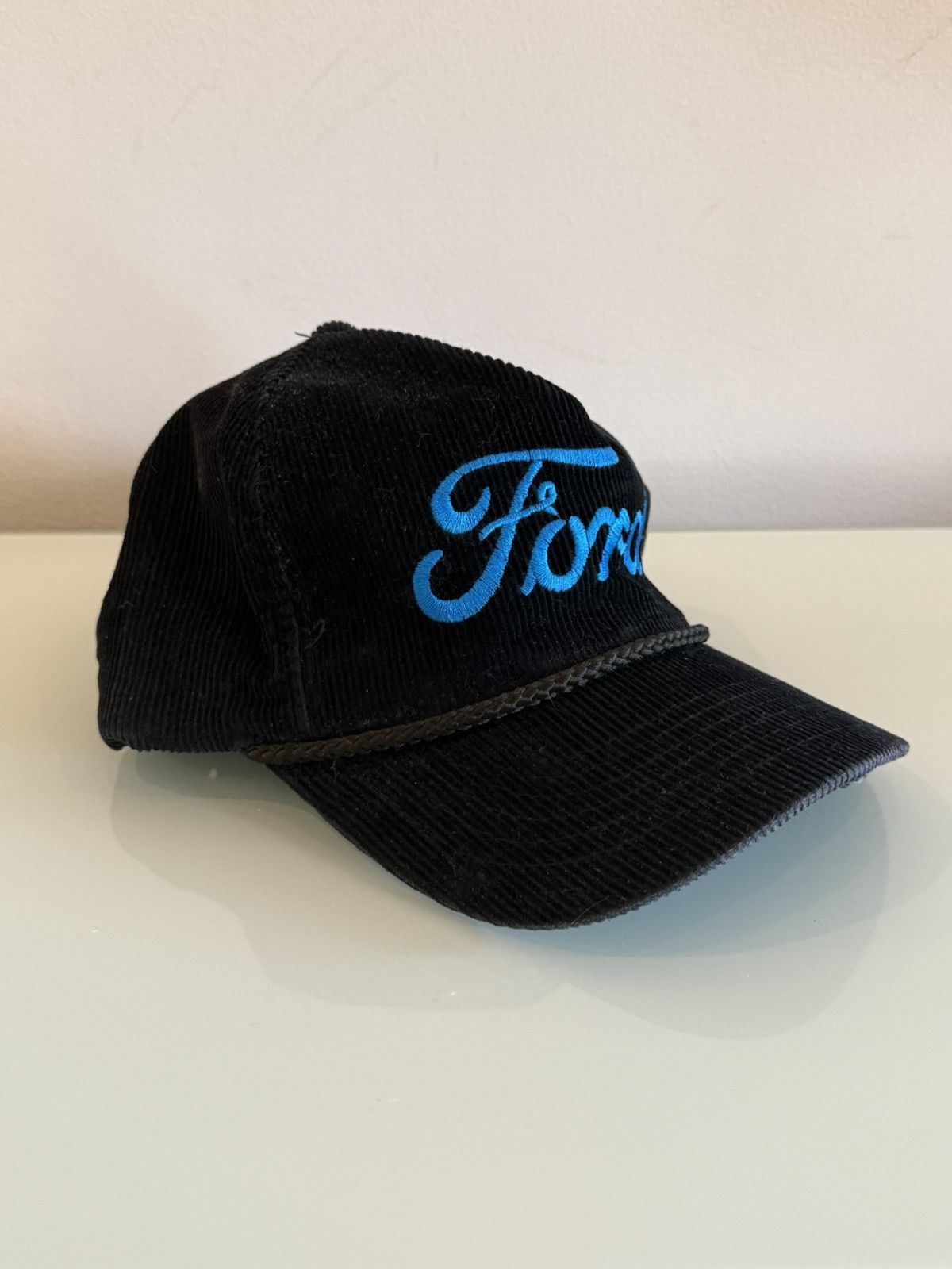 Vintage Vintage black corduroy Ford cap Size ONE SIZE - 2 Thumbnail