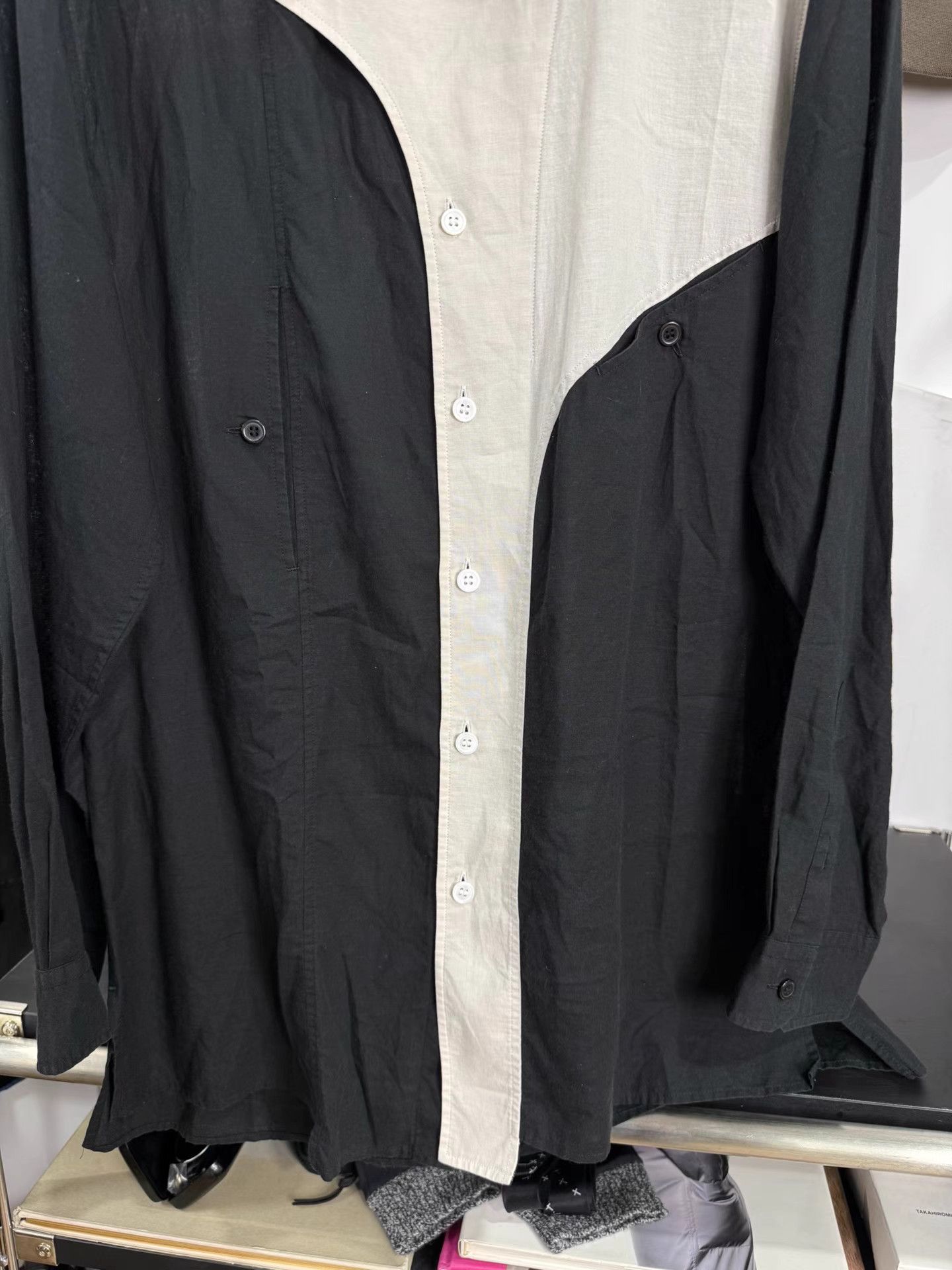 Yohji Yamamoto Yohji Yamamoto Pour Homme Panel Shirt K20 Size US M / EU 48-50 / 2 - 3 Thumbnail