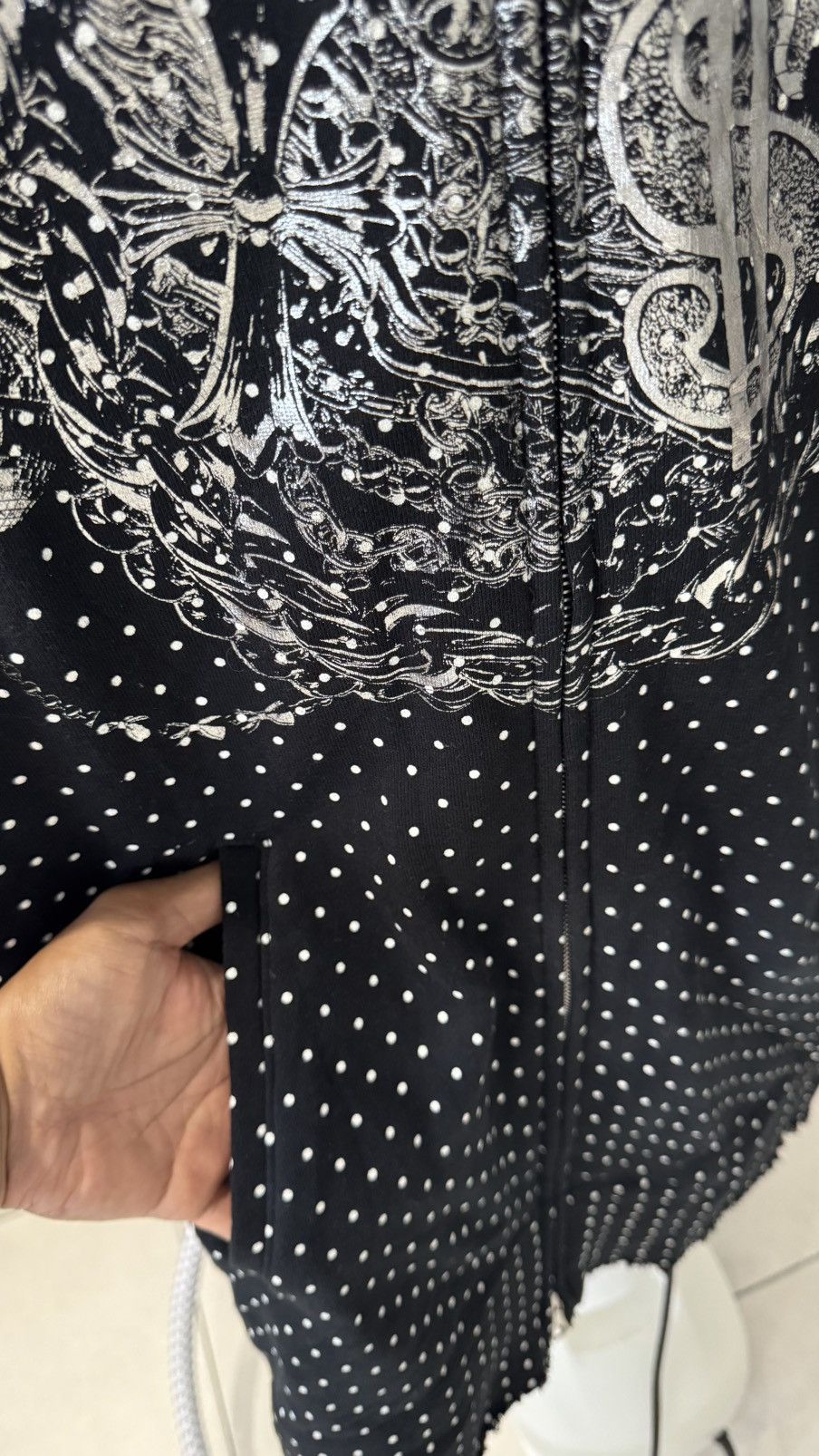 Comme des Garcons Comme des Garcons GANRYU Polka Dot Sleveless Long Hoodie Size S / US 4 / IT 40 - 5 Thumbnail