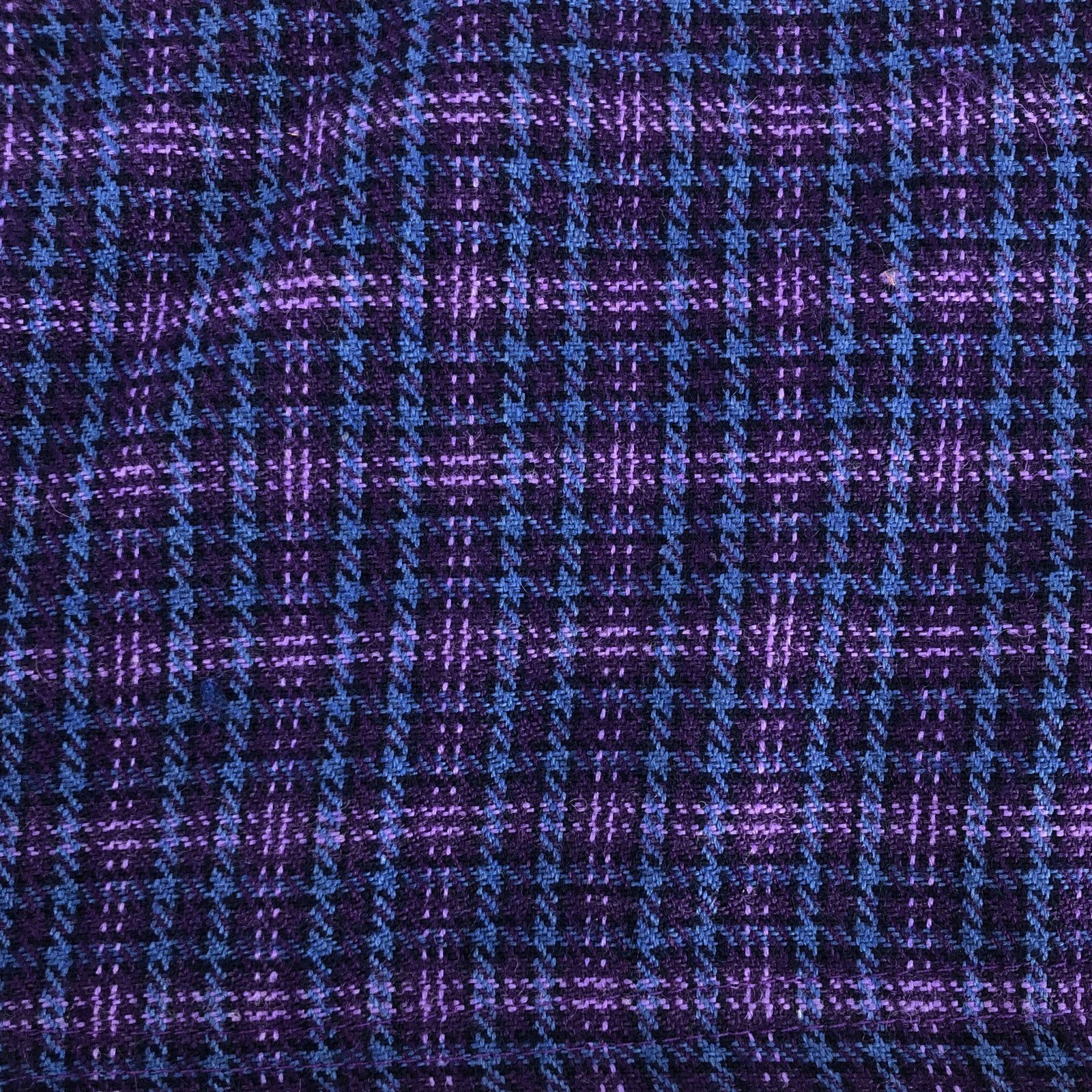 Vintage 90s purple plaid mini skirt 1990s vintage Size 34" / US 12 / IT 48 - 3 Thumbnail