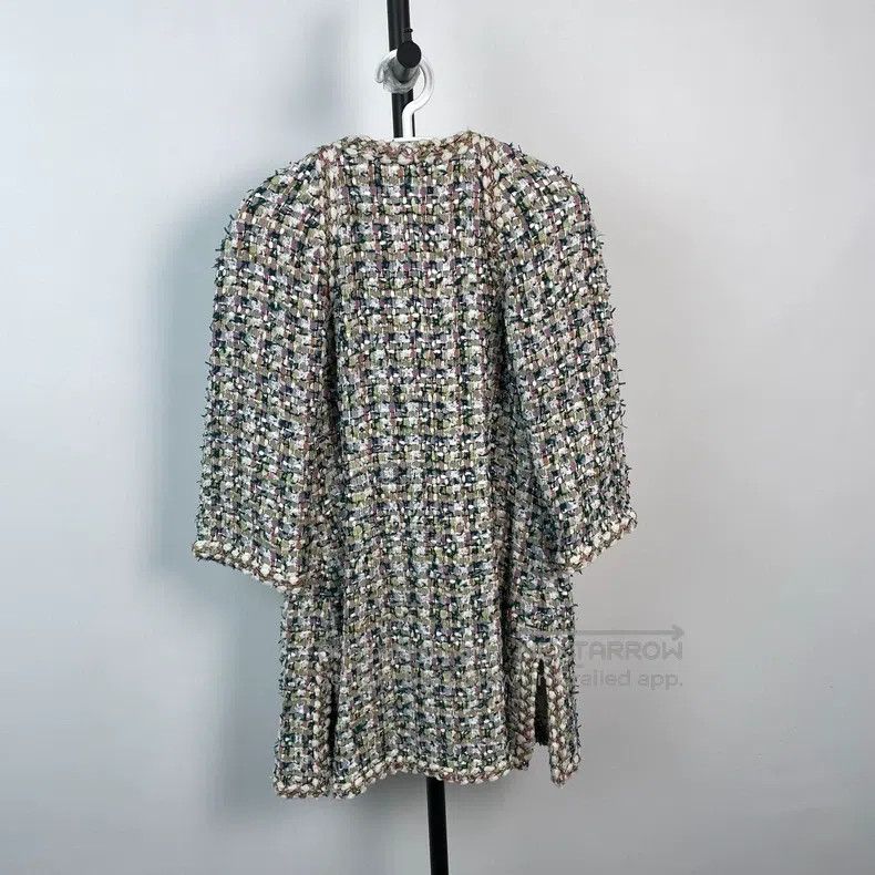 Chanel Chanel Long tweed coat Size S / US 4 / IT 40 - 2 Thumbnail