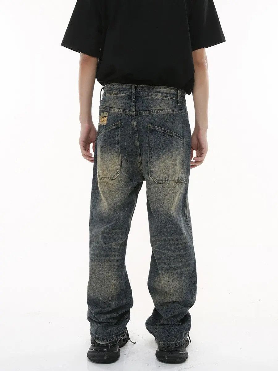 Japanese Brand Retro loose ripped high street jeans Size US 32 / EU 48 - 4 Thumbnail