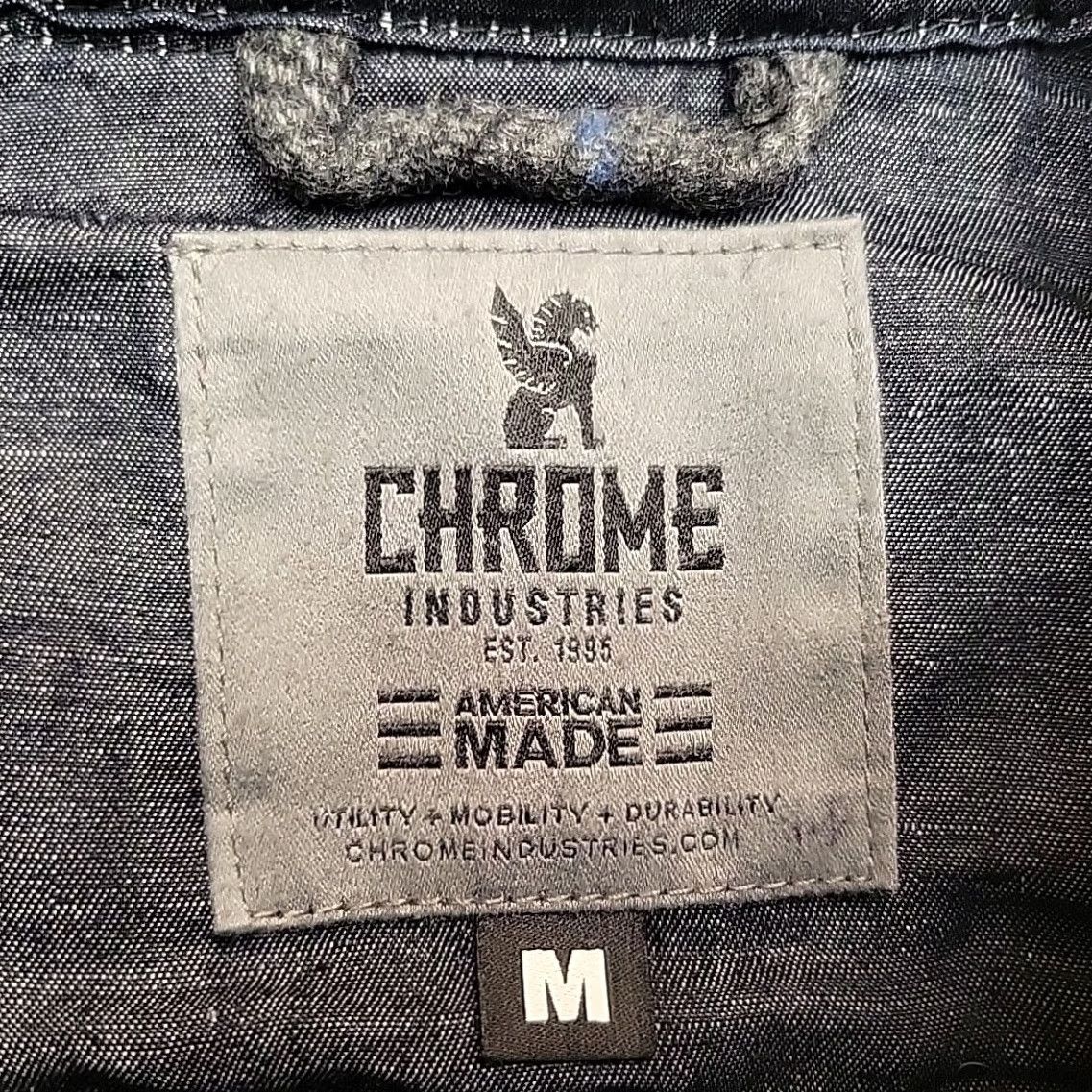 Vintage Chrome Industries Shirt Jacket Mens M Gray Plaid Wool Blend Classic Shacket Size US M / EU 48-50 / 2 - 4 Thumbnail