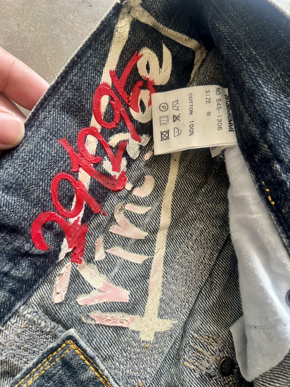 291295=Homme Vintage 291295 Homme Dyed Washed Flare Jeans Size US 34 / EU 50 - 14 Thumbnail
