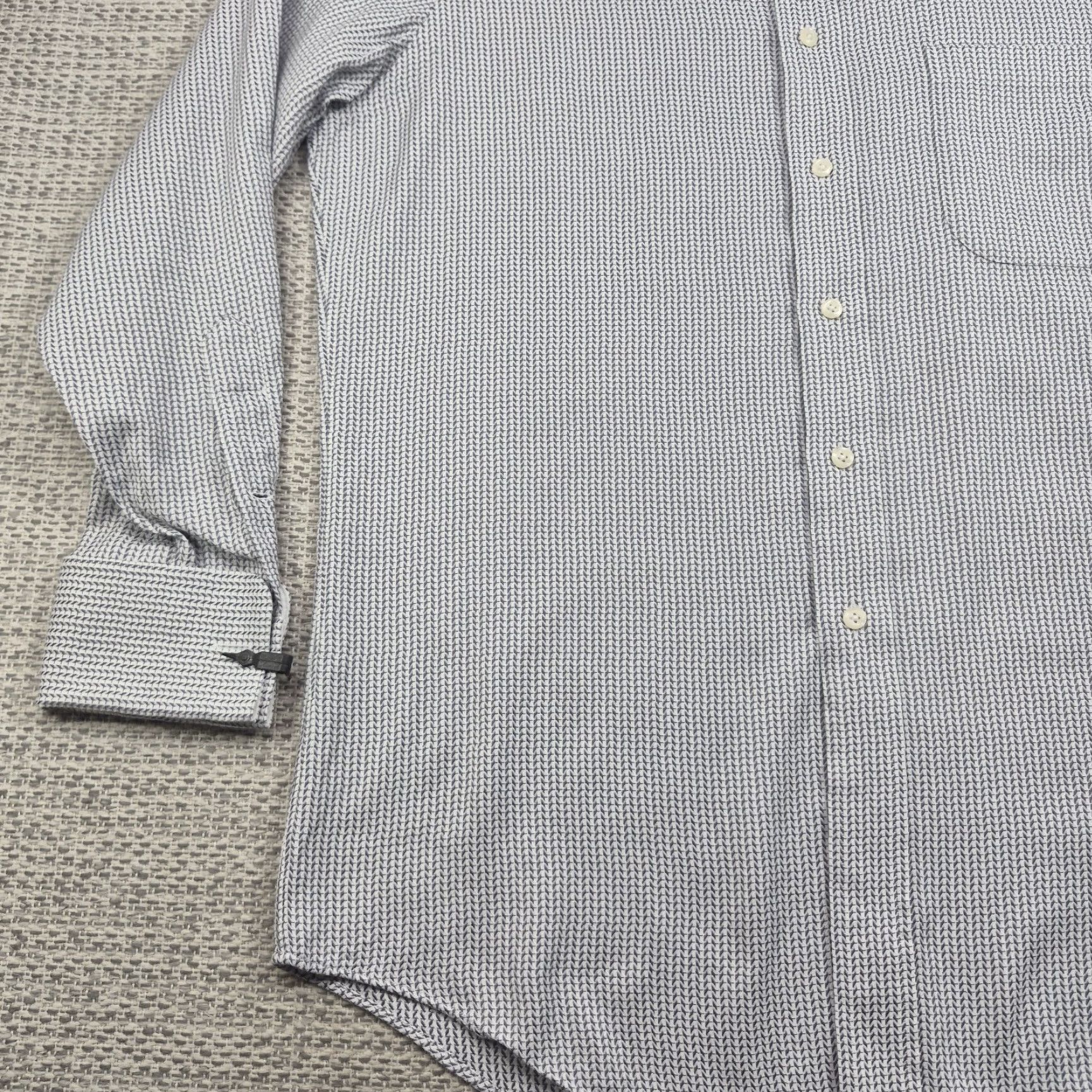 Vintage Paul Fredrick Shirt Mens 15.5 33 Regular Fit Button Up French Cuff Dress Shirt Size 42R - 3 Thumbnail