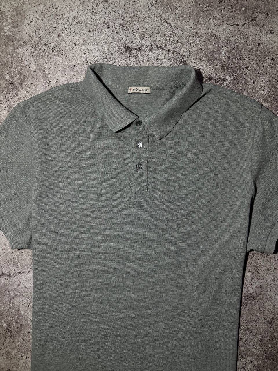 Moncler Moncler Basic Polo T-shirt Gray Collared Size US L / EU 52-54 / 3 - 2 Thumbnail