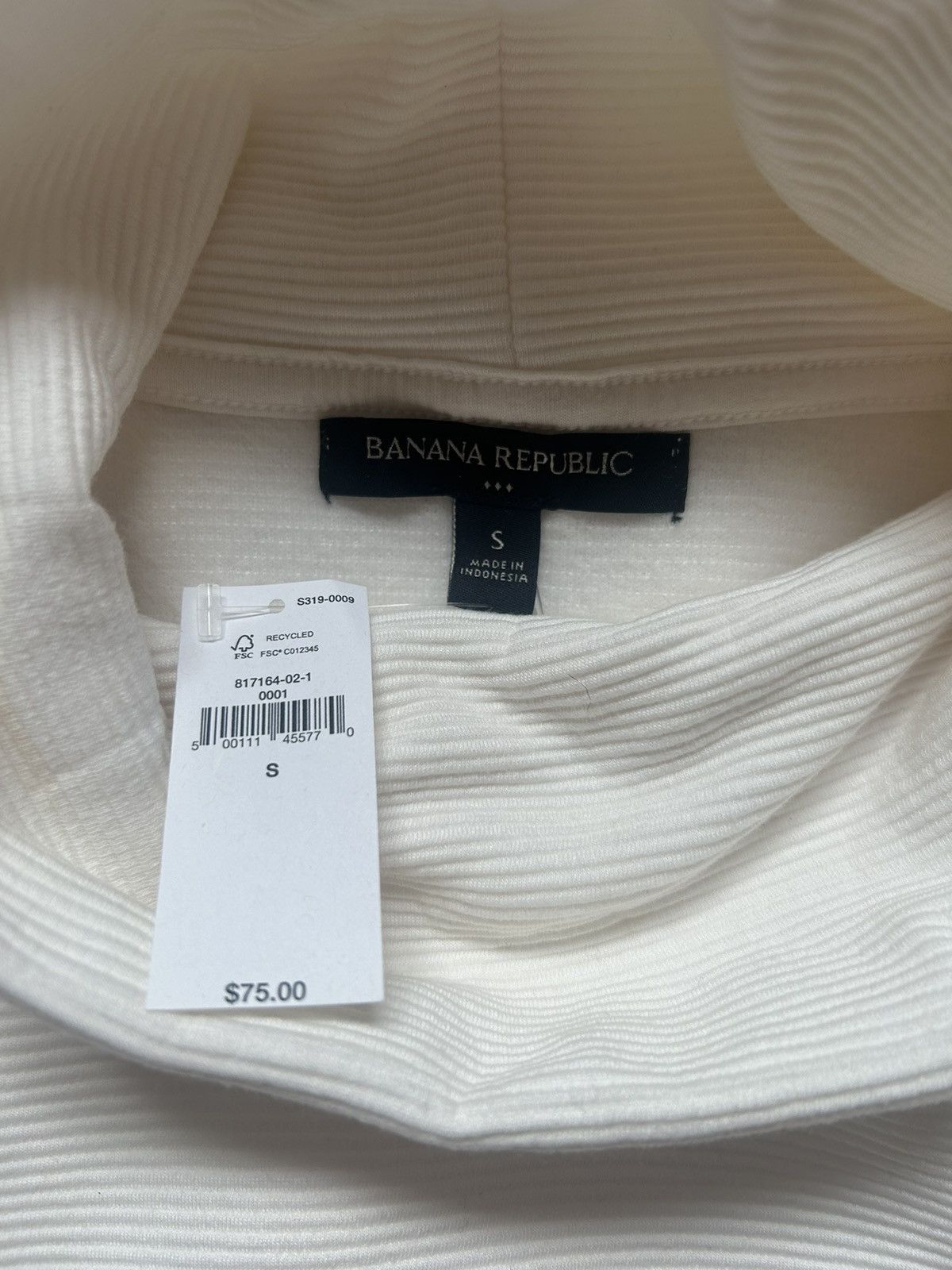 Banana Republic Banana Republic White Turtleneck Sweater Size S / US 4 / IT 40 - 3 Thumbnail