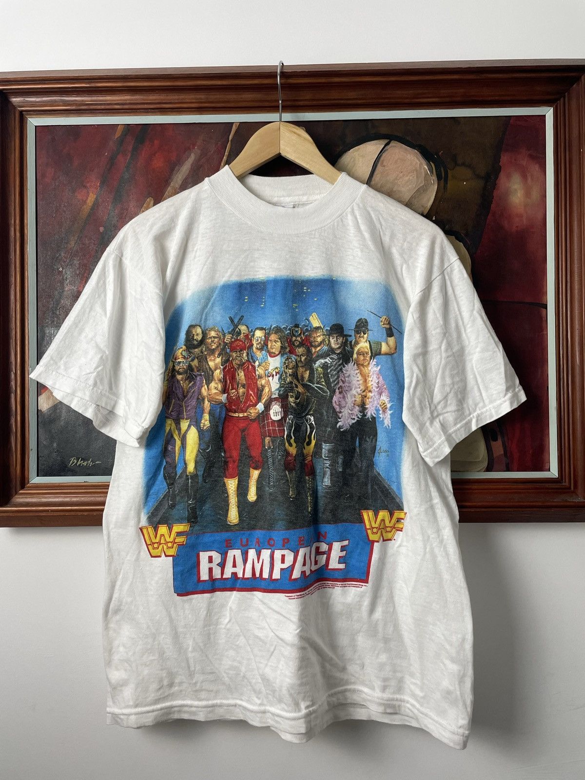 Rap Tees × Vintage × WWF Undertaker Vintage WWE 1992 Rampage Wrestling ...