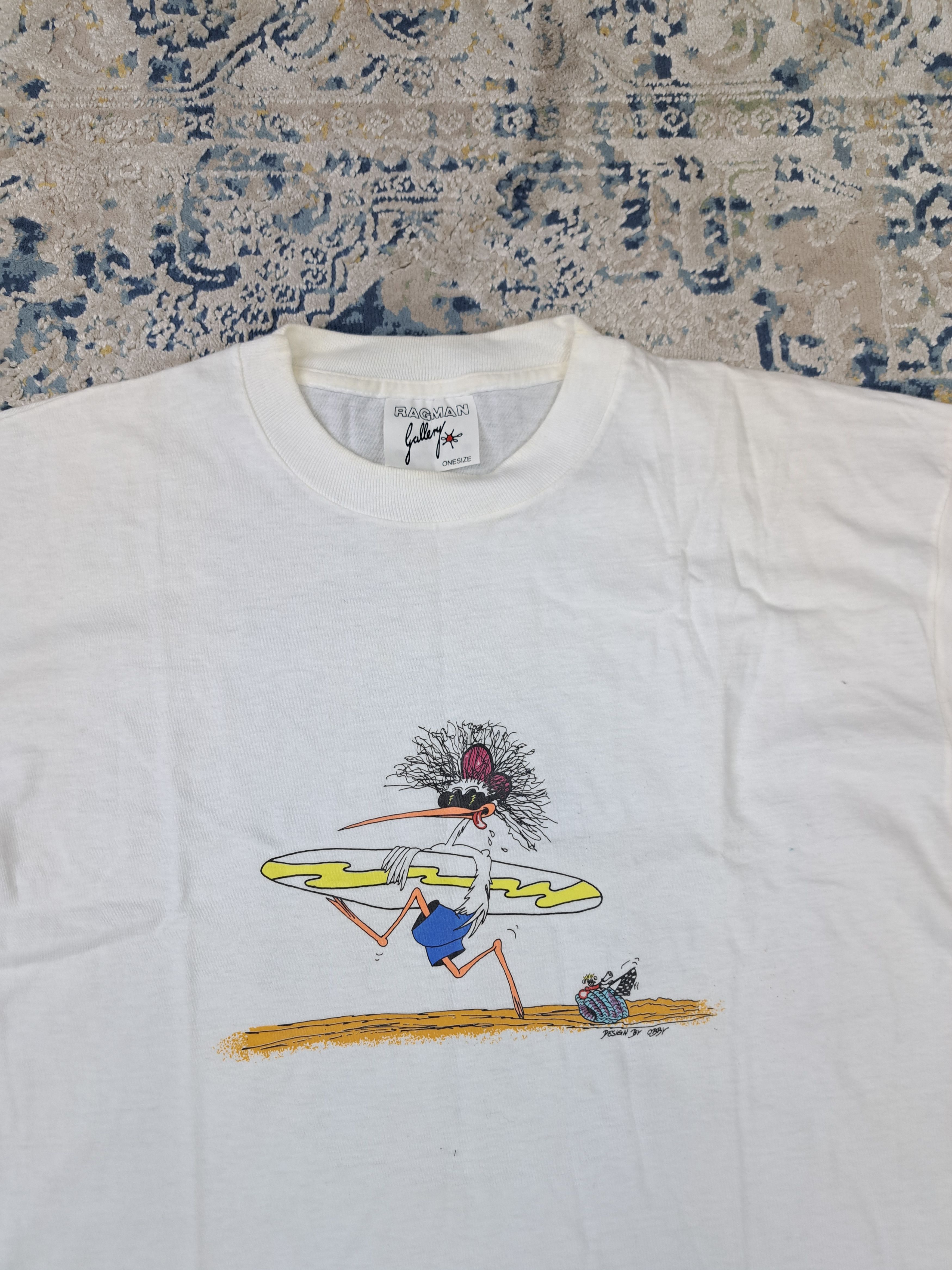 Vintage Vintage 90s Ragman Gallery Surfing Tee Single Stitch Size US XL / EU 56 / 4 - 2 Thumbnail