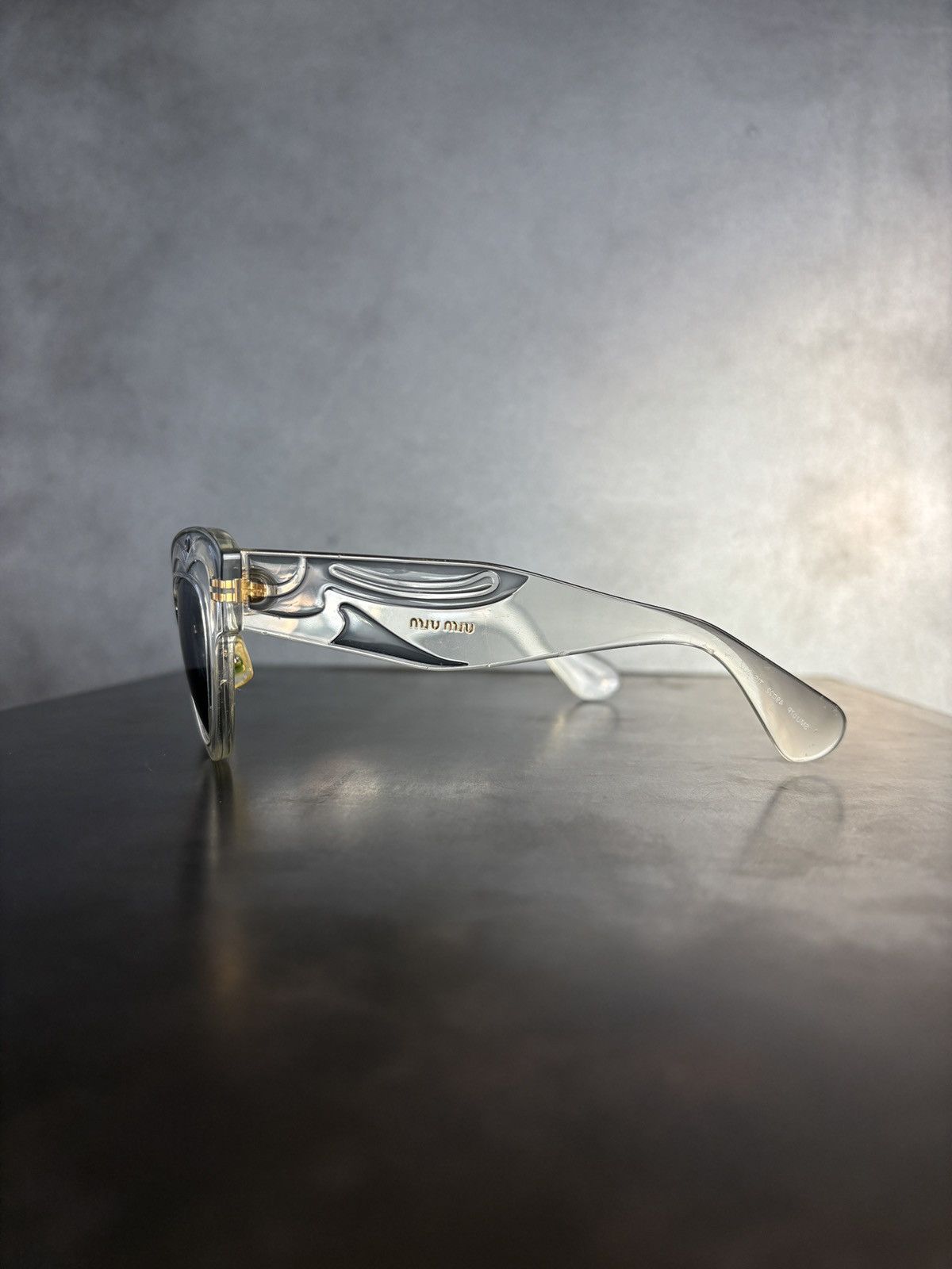 Miu Miu × Prada S/S 2014 Miu Miu Sunglasses Indie Sleeze Clear Translucent Size ONE SIZE - 11 Thumbnail