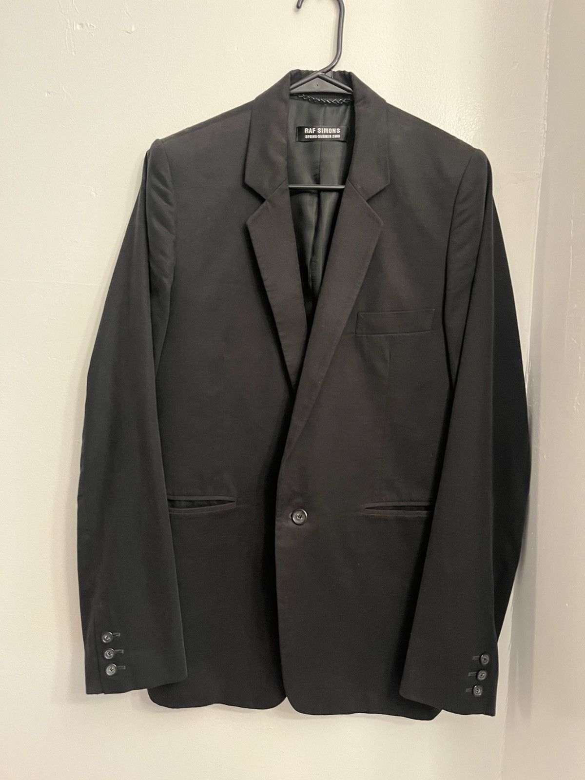 Raf Simons 2000 RAF Simmons black blazer | Grailed