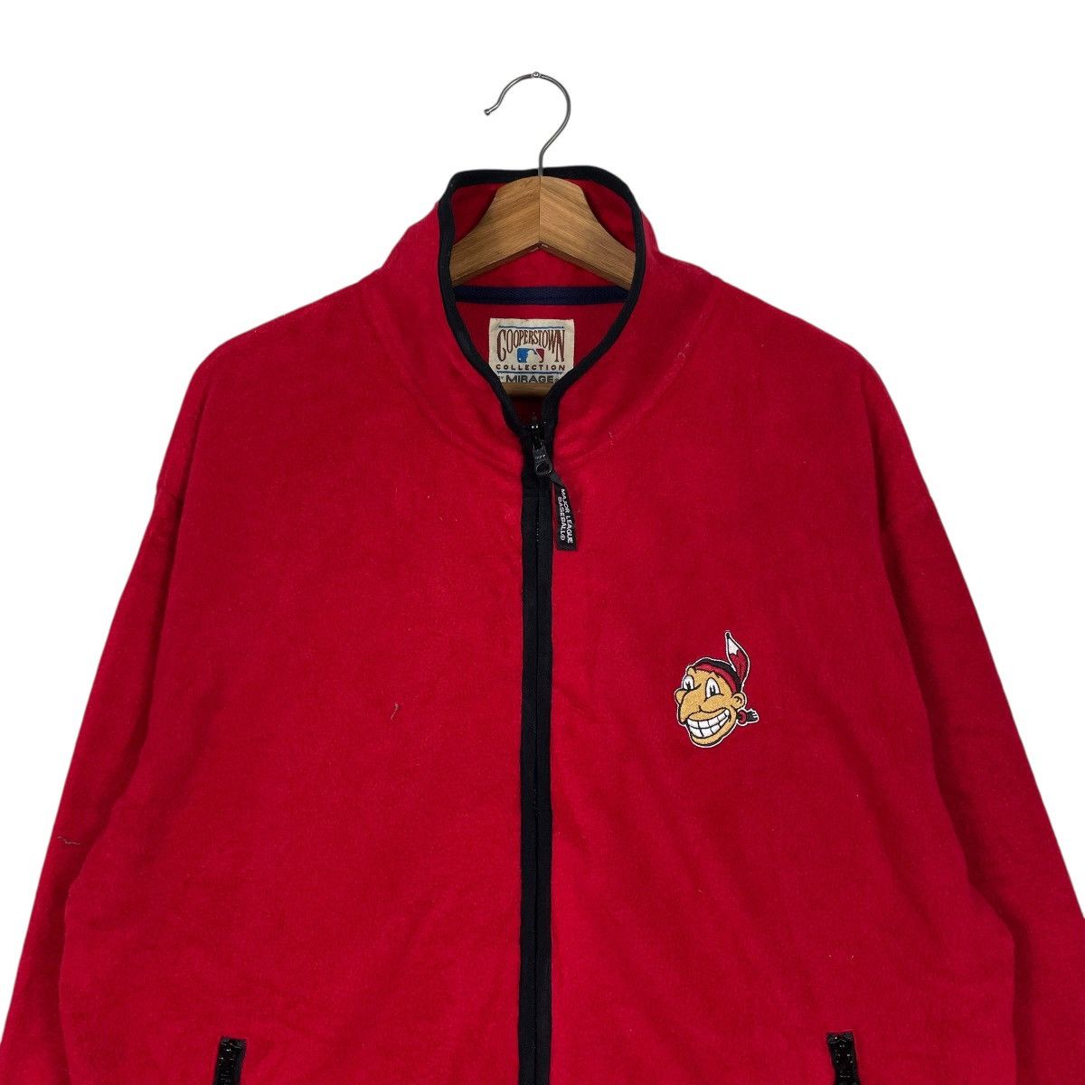 Mirage Vintage Mirage Cleveland Indians Fleece Jacket Size US L / EU 52-54 / 3 - 2 Thumbnail