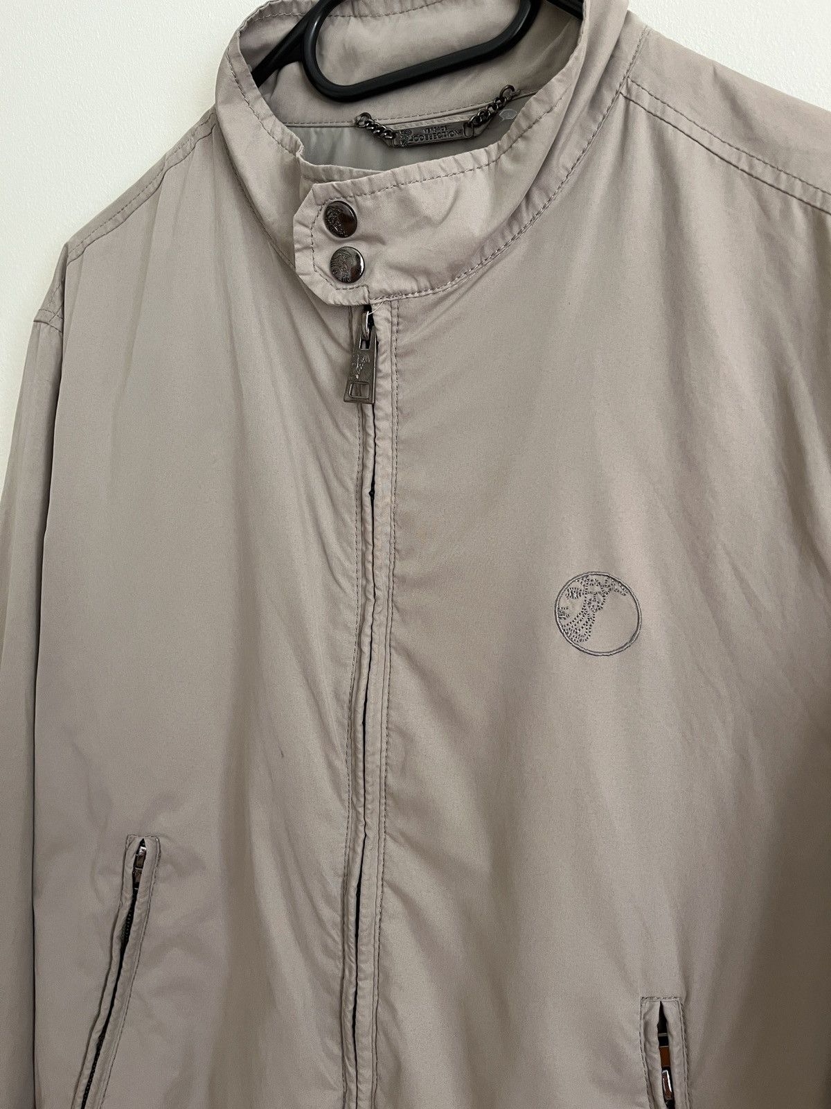 Versace Versace Collection Taupe Bomber Jacket - Size 48 Size M / US 6-8 / IT 42-44 - 4 Thumbnail