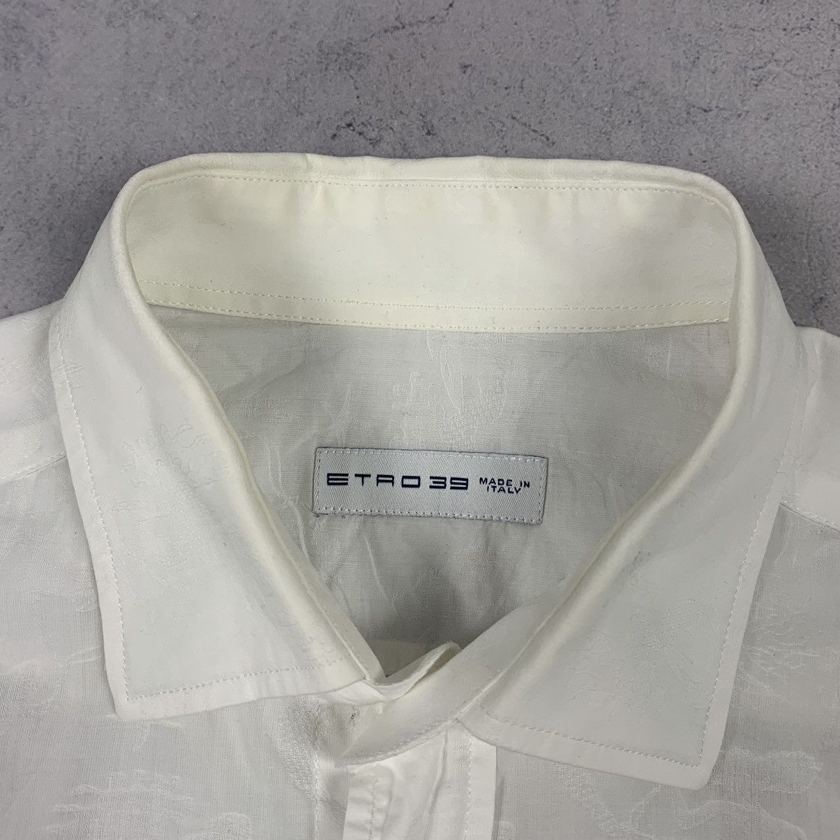 Etro Etro 39 Classic Formal White Shirt Button-Up Luxury Designer Size US S / EU 44-46 / 1 - 5 Thumbnail
