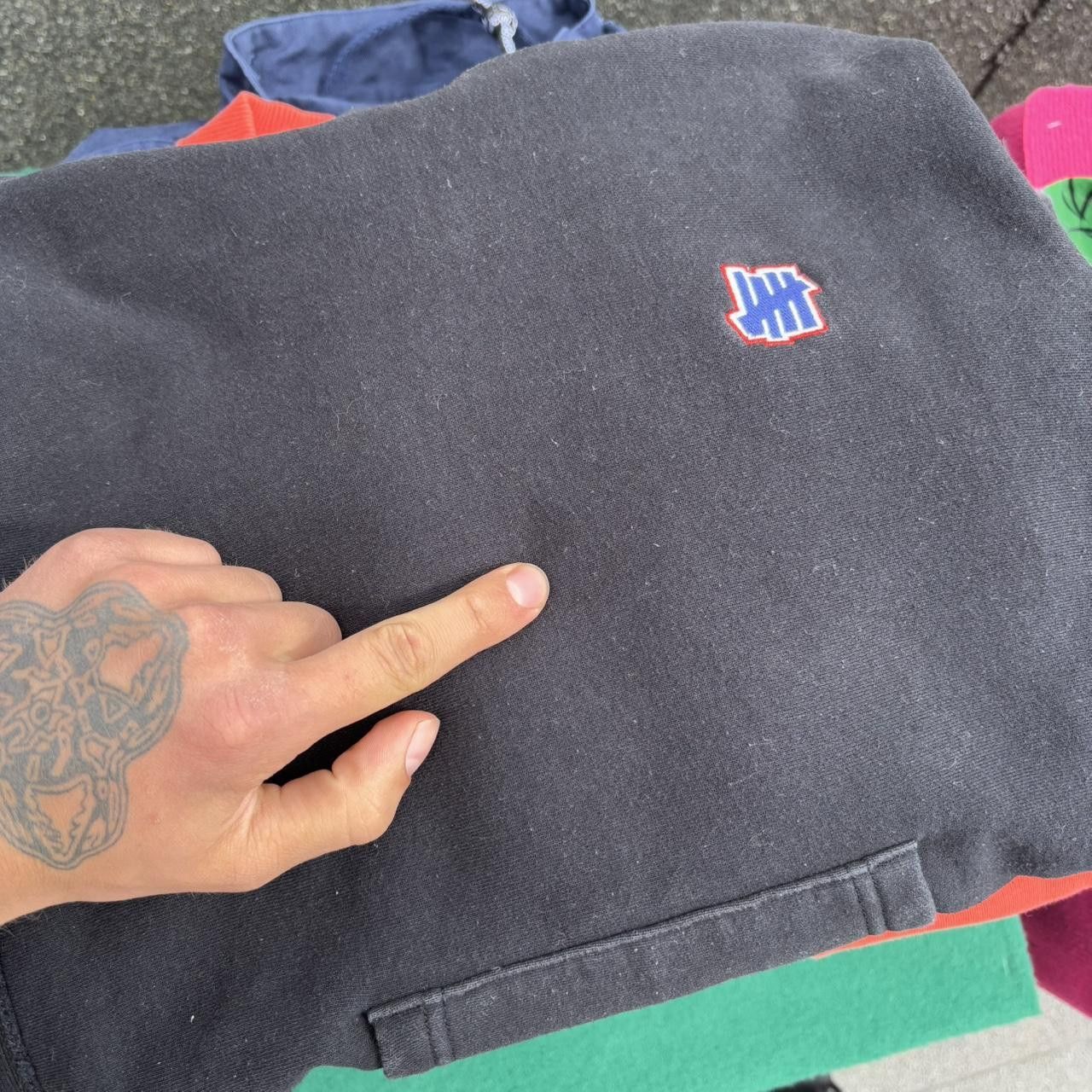 Champion × Japanese Brand × Undefeated Vintage y2k 90s Undefeated x Champion Terry cotton hoodie Size US M / EU 48-50 / 2 - 8 Thumbnail