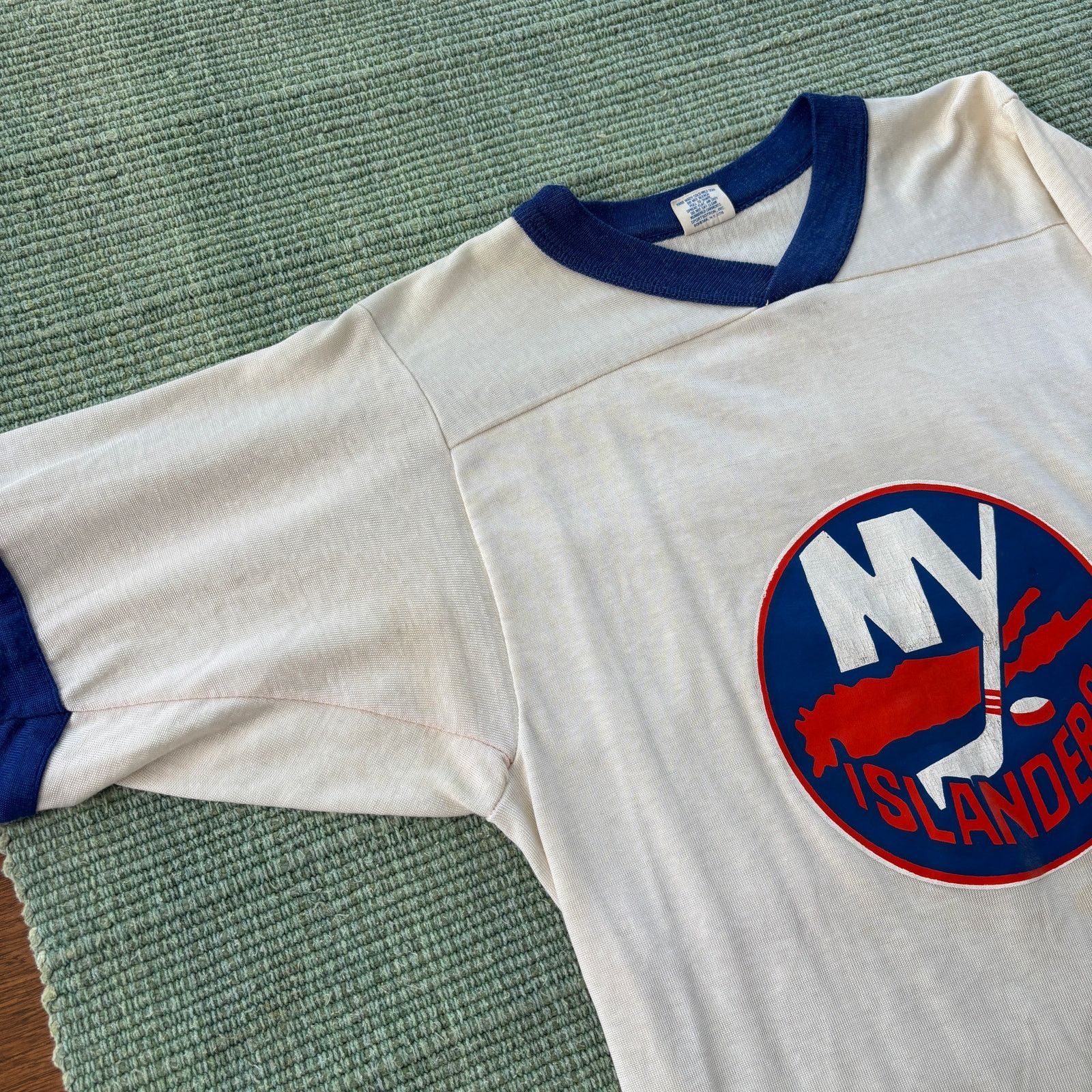 NHL × Vintage Vintage 1970s NY Islanders Durene Hockey Jersey Shirt Sz M/L Size US M / EU 48-50 / 2 - 3 Thumbnail