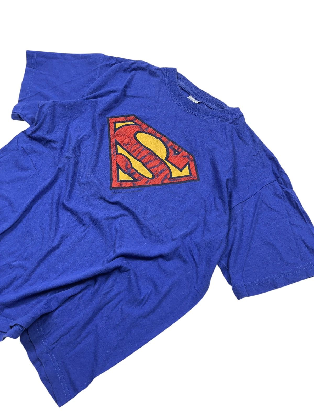 DC Comics × Marvel Comics × Vintage Vintage 90s Superman Tee worn by Adam Sandler Size US L / EU 52-54 / 3 - 3 Thumbnail