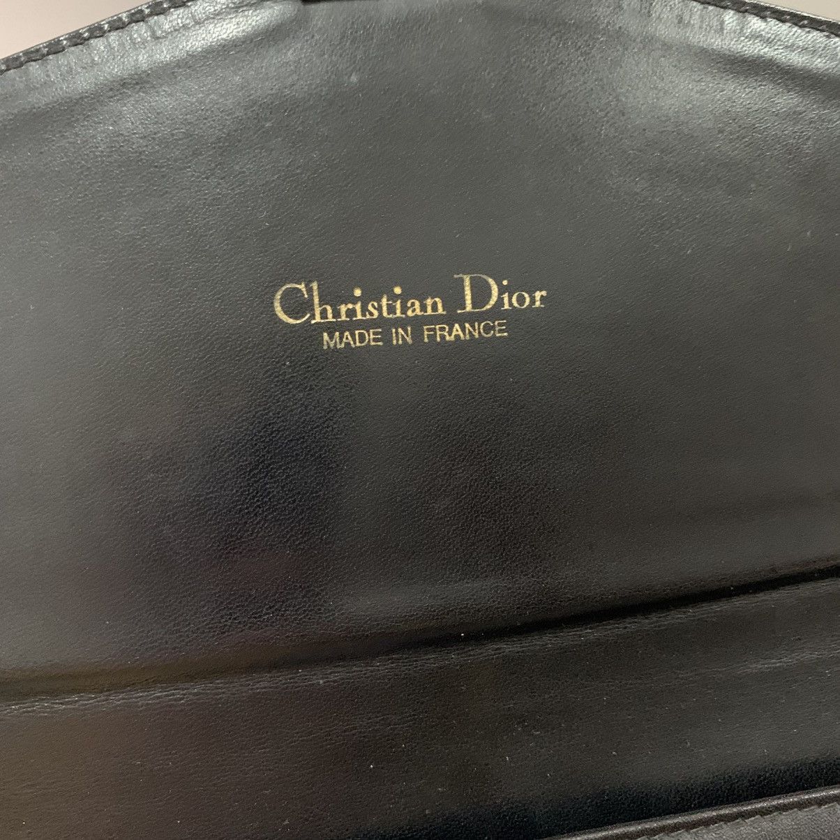 Christian Dior Monsieur Christian Dior Black Leather Vintage Chain Bag Size ONE SIZE - 12 Thumbnail
