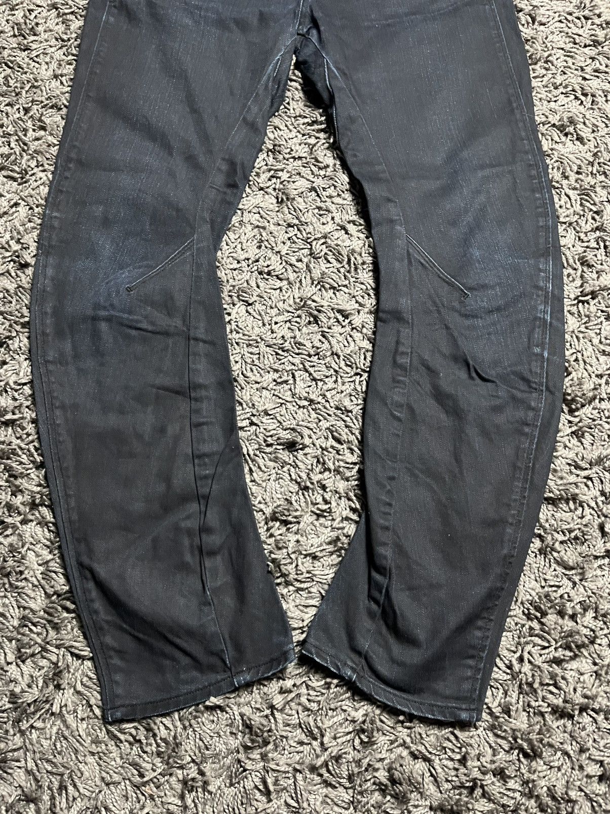 G-Star G-Star Raw Arc 3D Slim Jeans Dark Aged / Black Waxed Denim Size US 30 / EU 46 - 3 Thumbnail
