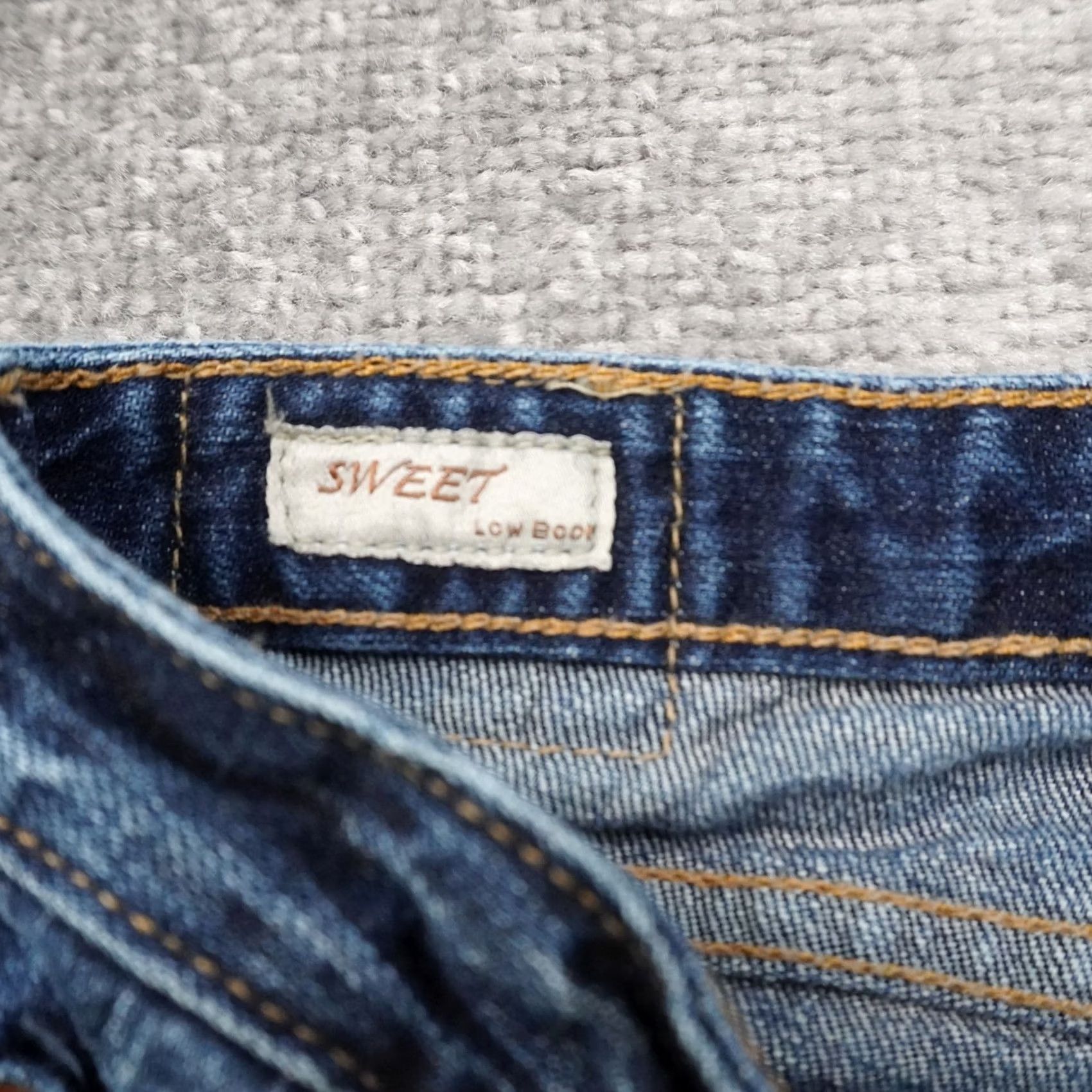 Denime Y2K Big Star Low Rise Bootcut Jeans Womens 29x31 Dark Wash Blue Denim Size 29" - 4 Thumbnail