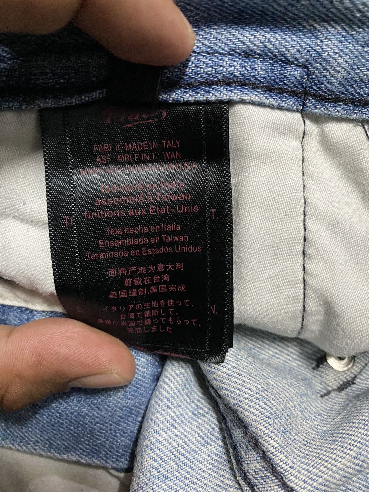Jean Vintage Pratts Jeans Distressed Wash Blue @act232 Size US 31 - 16 Thumbnail