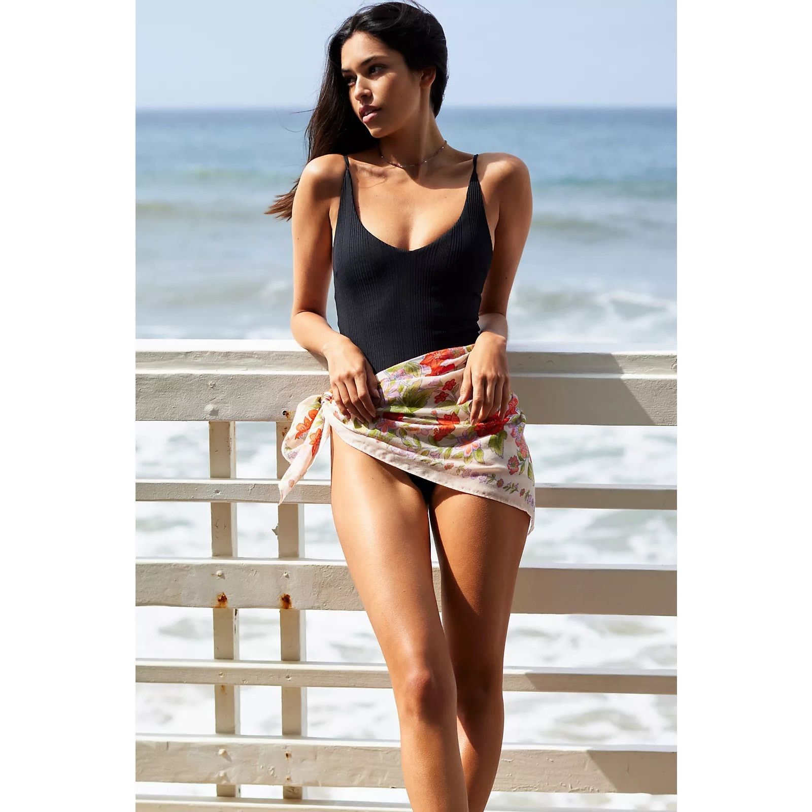 Anthropologie NWT LSPACE Gianna One-Piece Swimsuit $194 SMALL Black Size S / US 4 / IT 40 - 1 Thumbnail