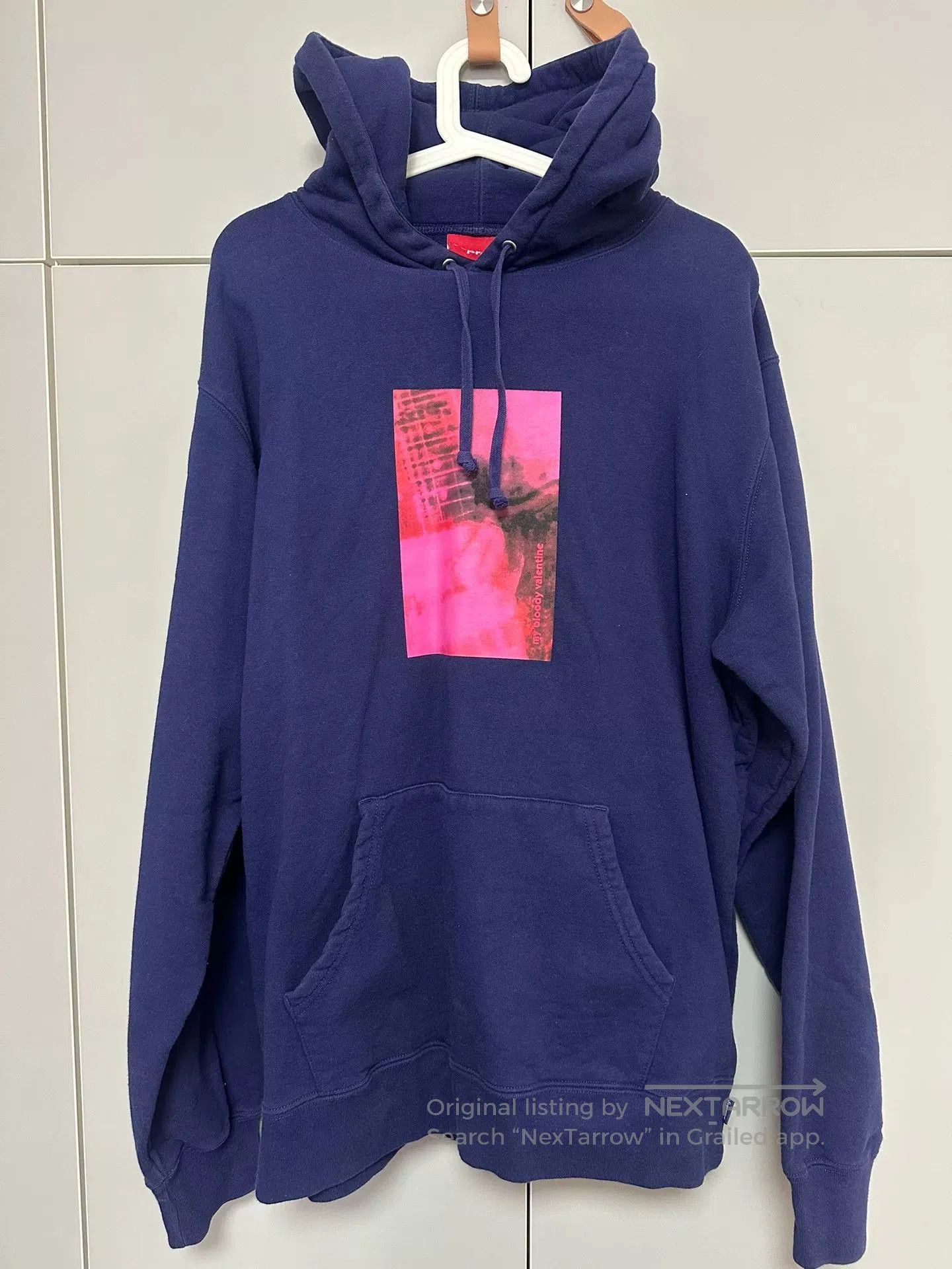 Supreme Supreme My Bloody Valentine Washed Navy Hoodie | Grailed