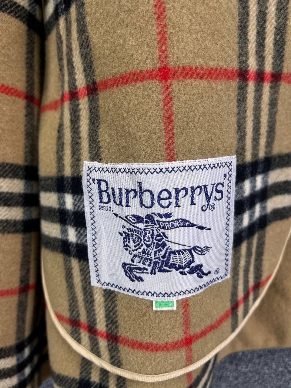 Burberry × Vintage Vintage 90s Burberry Double Breasted Wool Jacket Size US M / EU 48-50 / 2 - 8 Thumbnail