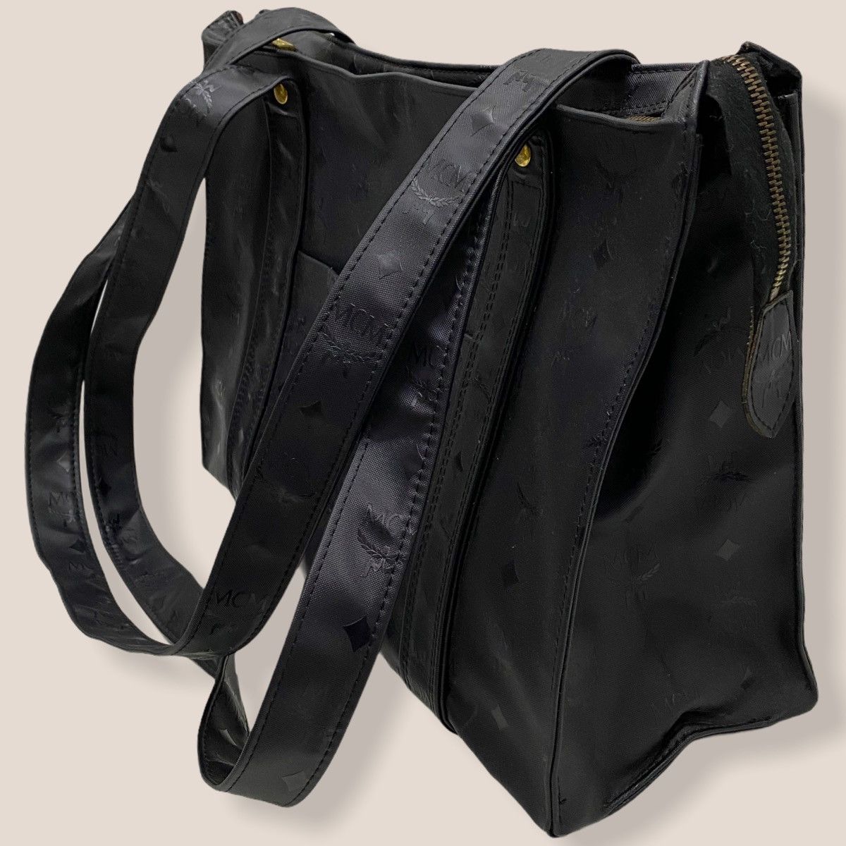 MCM ‼️LASTDROP‼️ VINTAGE MCM BLACK VISETOS NYLON LONG SHOULDER BAG Size ONE SIZE - 4 Thumbnail