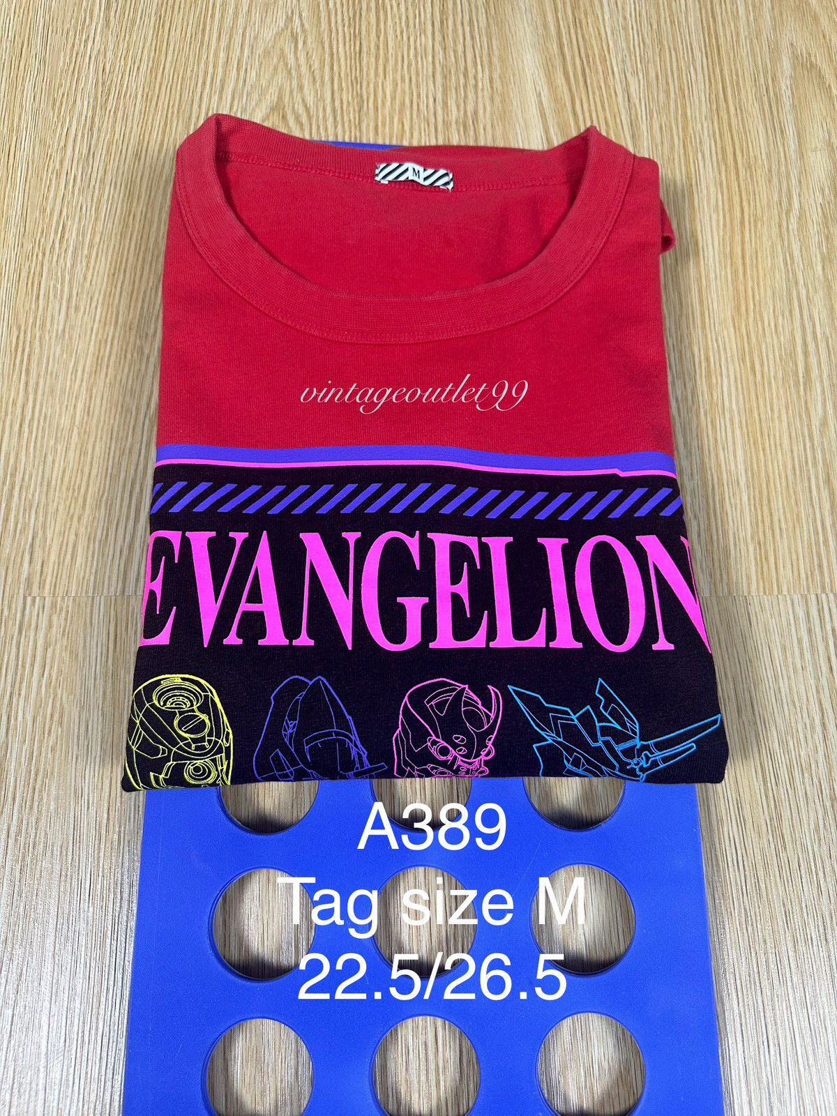 Anime Evangelion Emergency Code by Khara Baggy Shirt A389 Size US M / EU 48-50 / 2 - 12 Thumbnail