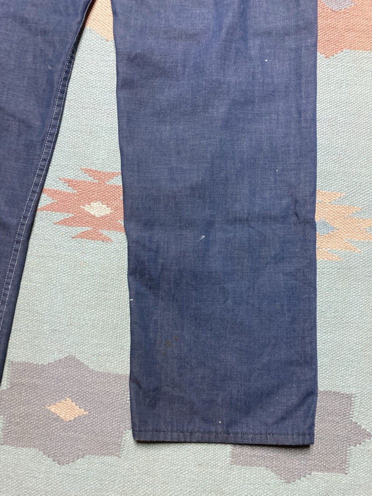 Vintage 70s sears denim carpenter jeans distressed paint AS IS 33x32 Size US 33 - 9 Thumbnail